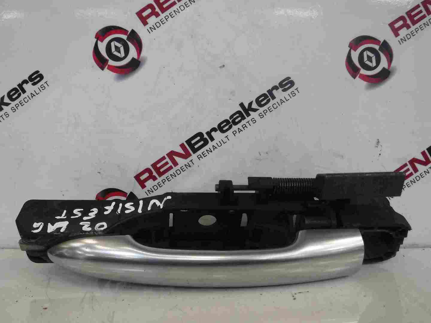 Renault Laguna Estate 2001-2005 Passenger NSF Front Exterior Door Handle Silver