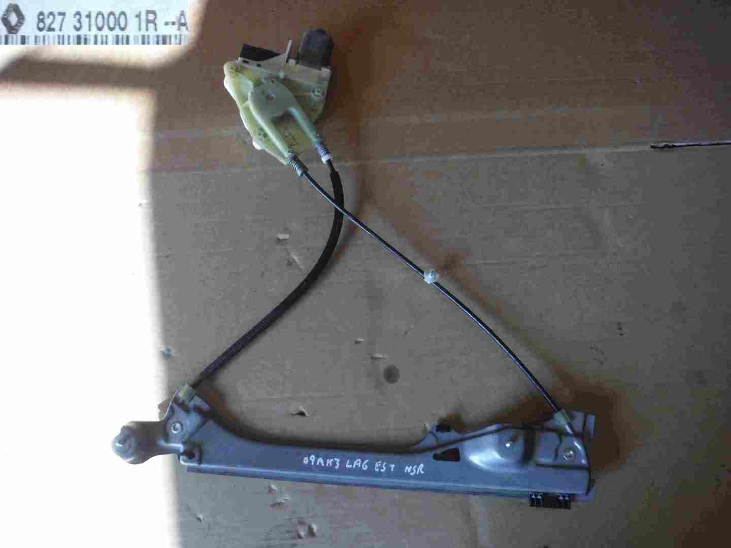 Renault Laguna Estate 2007-2010 Passenger NSR Rear Window Regulator Electric