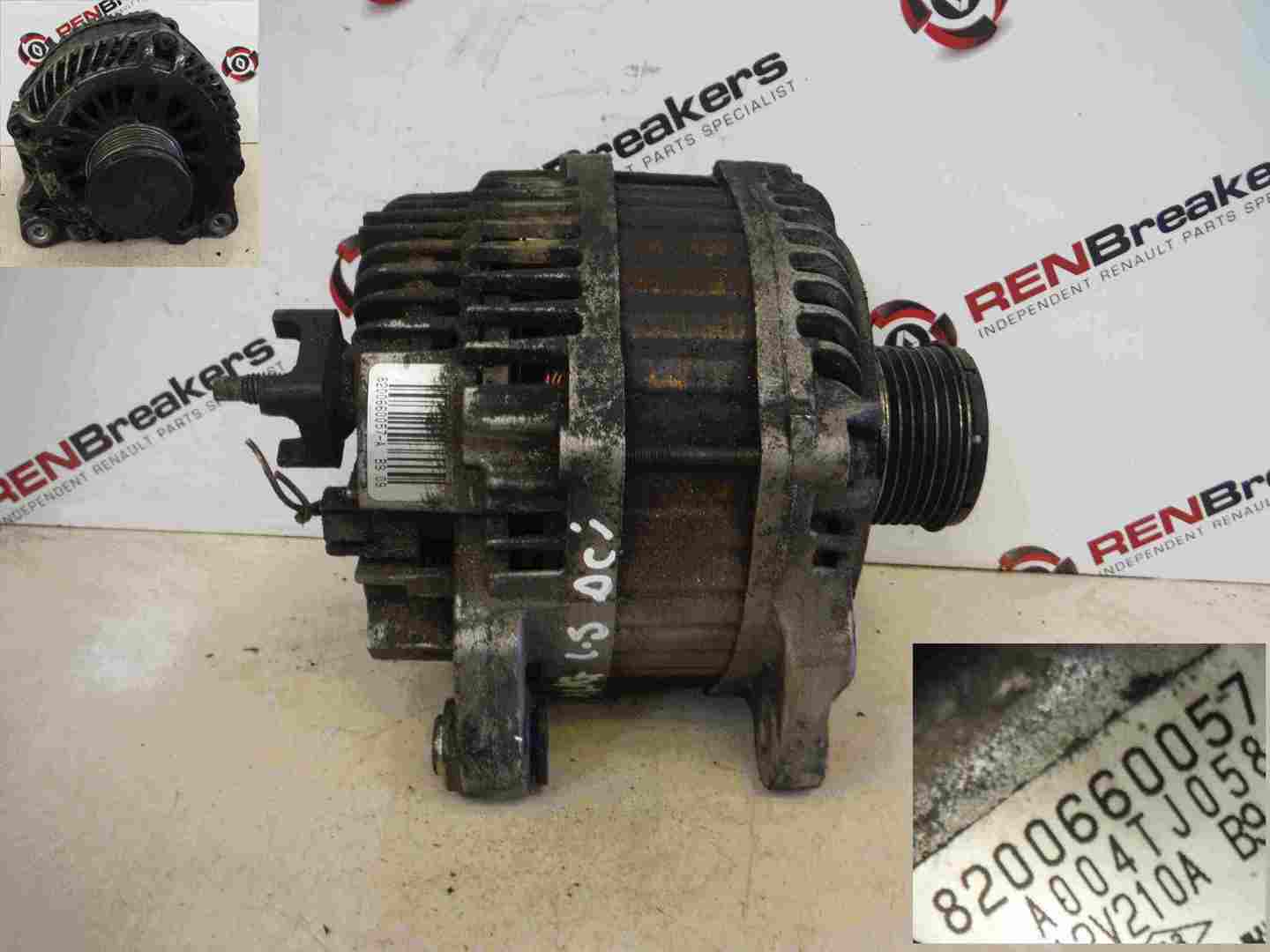 Renault Laguna MK3 2007-2010 1.5 dCi Alternator K9K 780 210A 8200660057