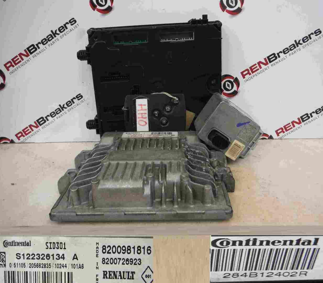 Renault Laguna MK3 2007-2012 1.5 dCi ECU SET UCH BCM Immobiliser   Key Card