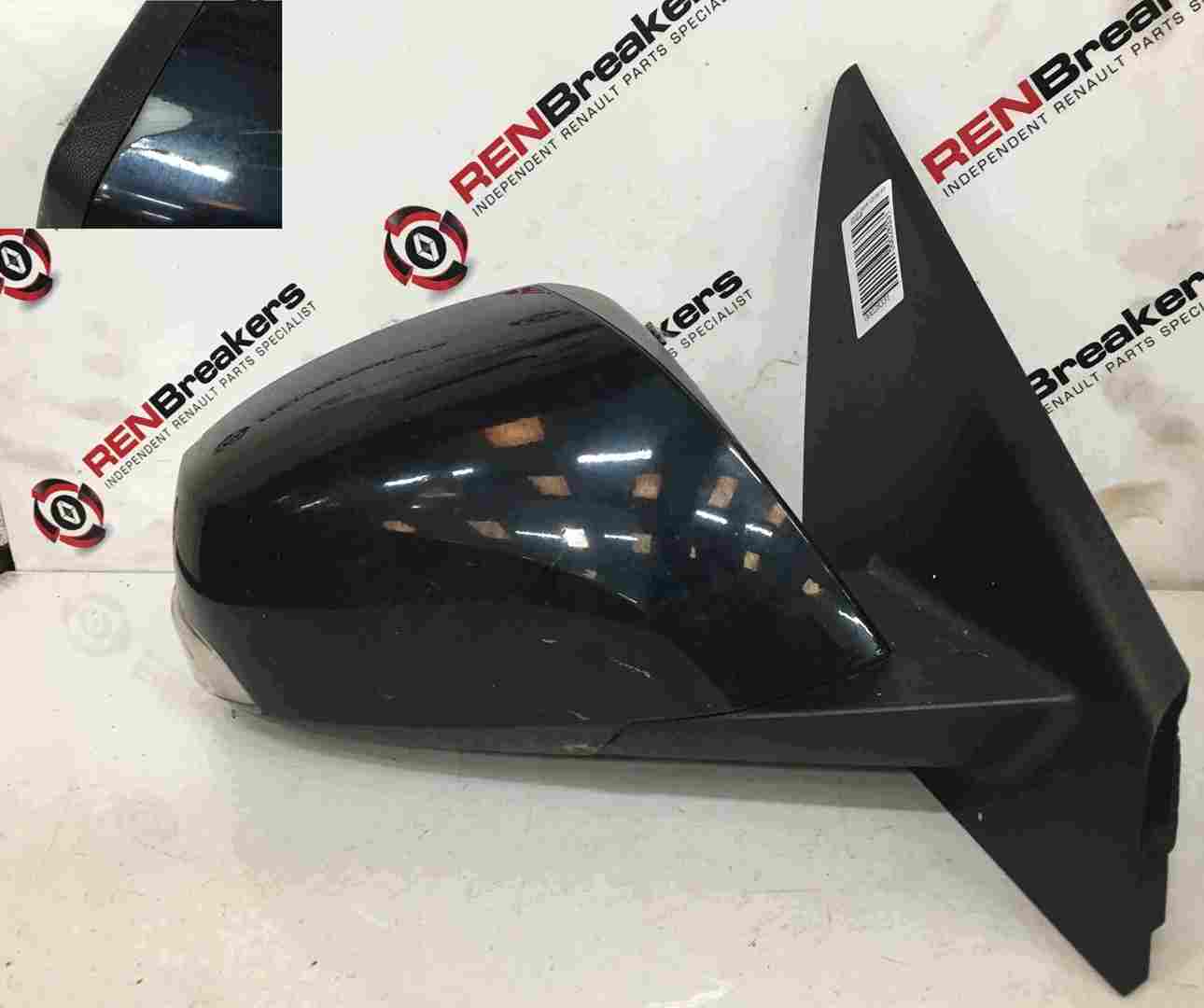 Renault Laguna MK3 2007-2012 Drivers OS Wing Mirror Blue 472