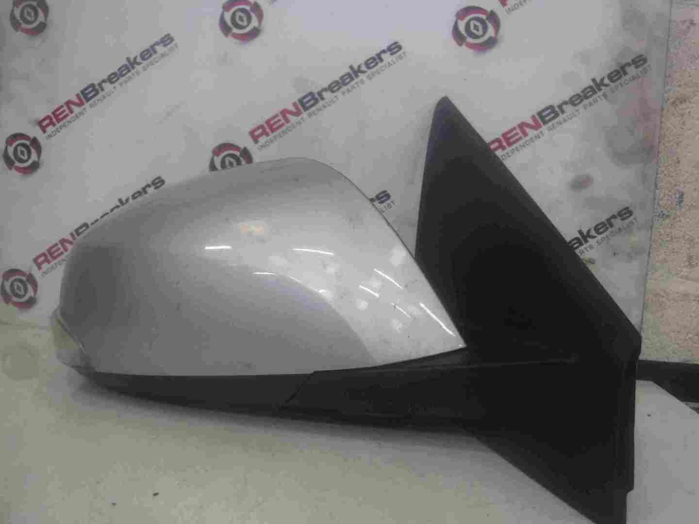 Renault Laguna MK3 2007-2012 Drivers OS Wing Mirror Silver TED69 Folding