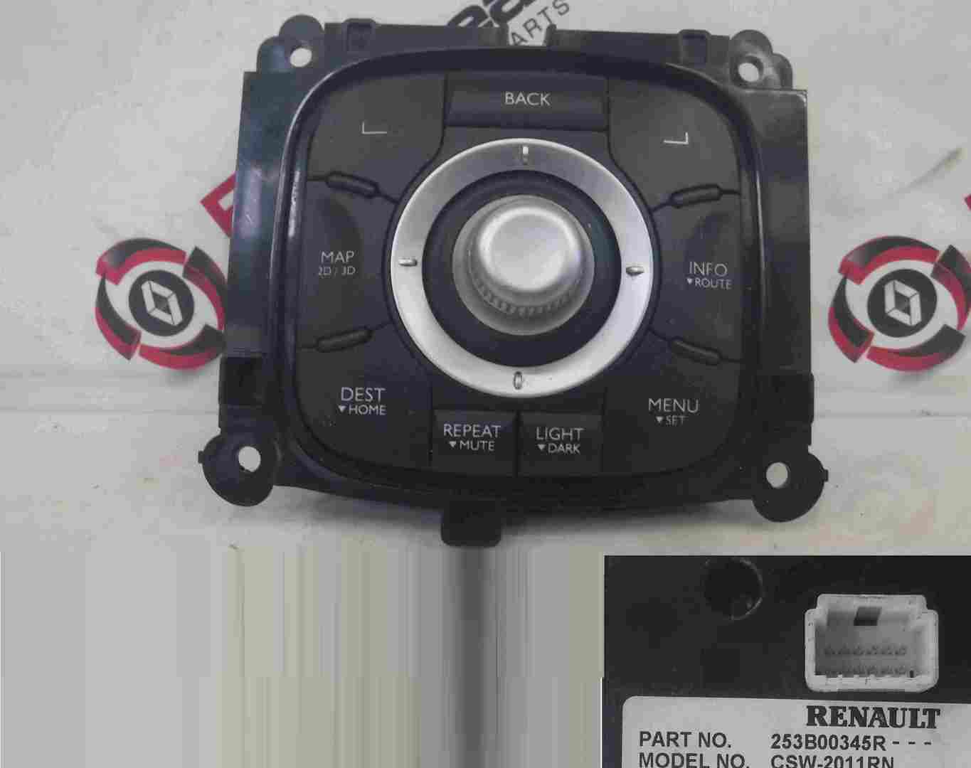 Renault Laguna   Megane MK3 2007-2012 Sat Nav Navigation Multi Media Control Switch