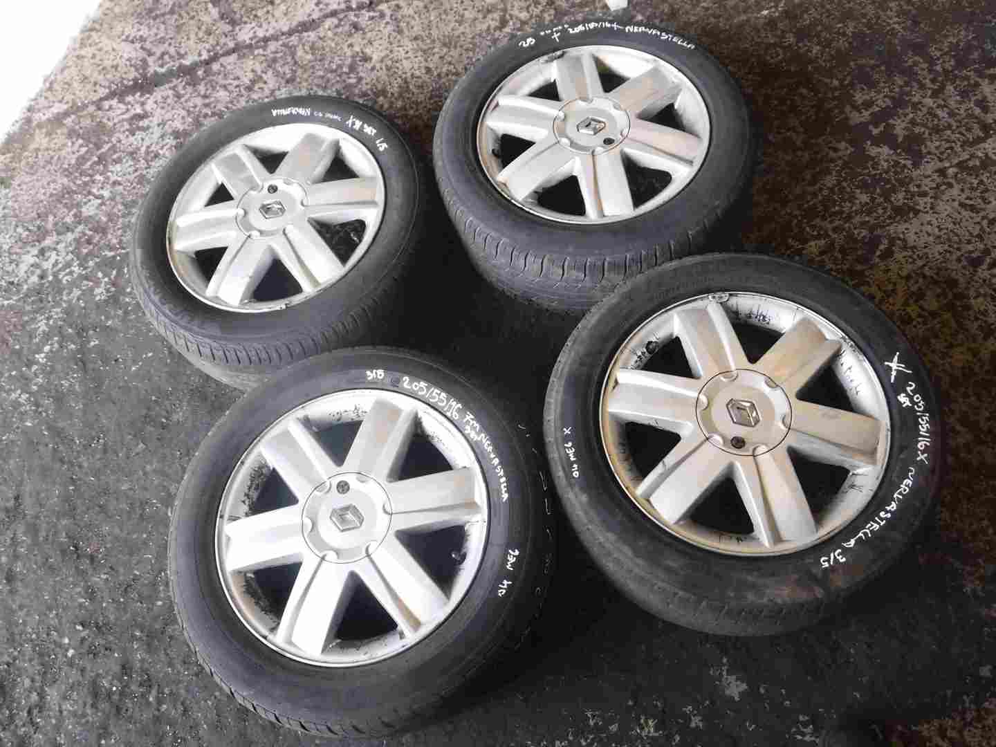 Renault Megane + Scenic 2003-2009 Nervastella Alloy Wheels Set X4 16 inch 4/5