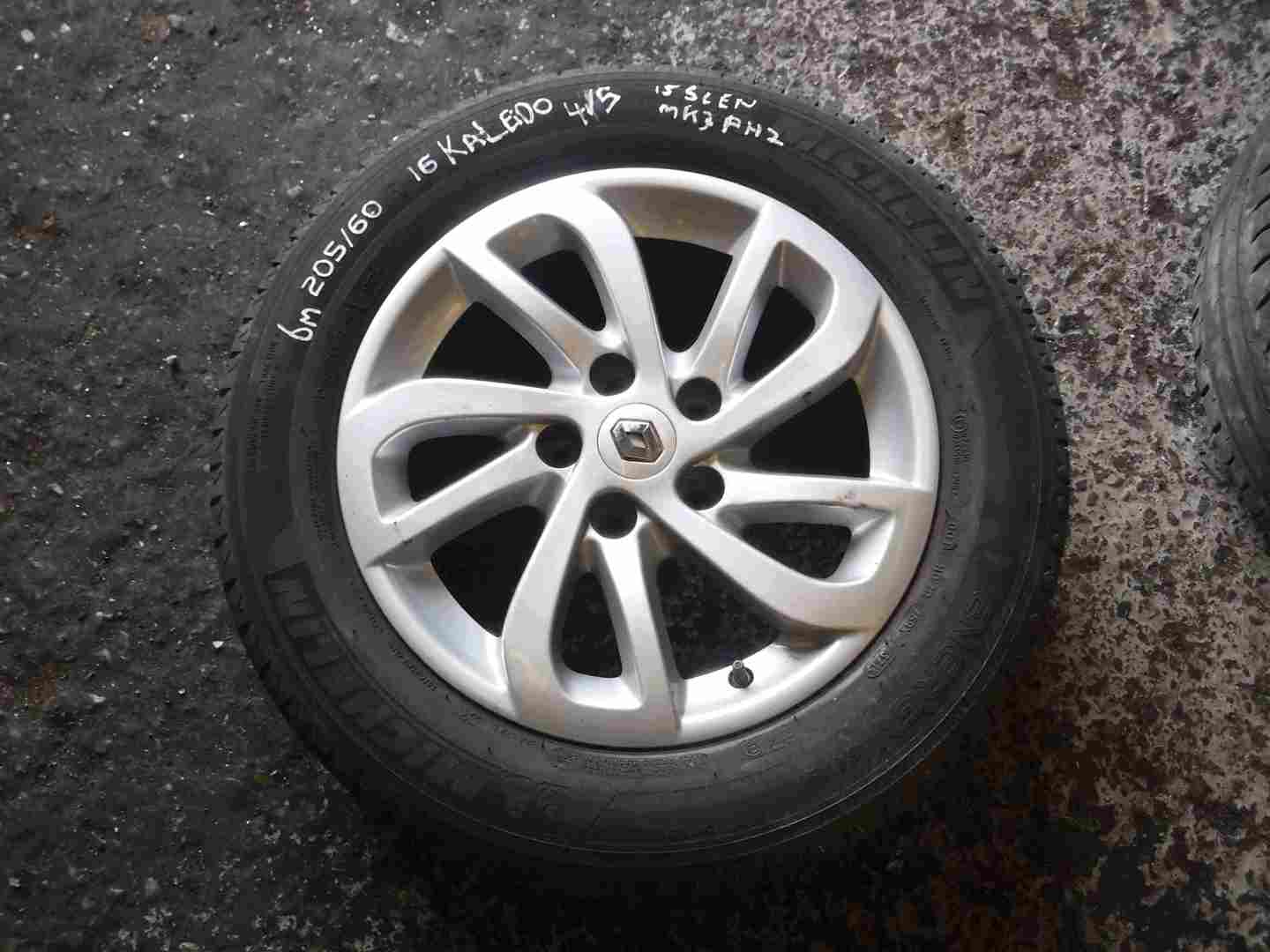 Renault Megane + Scenic 2009-2016 Kaleido Alloy Wheel + Tyre 205 60 16inch 6mm