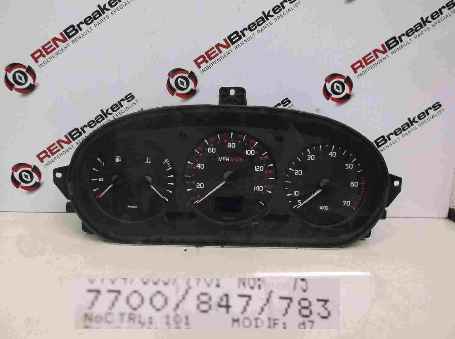 Renault Megane 1995-1999 Instrument Panel Dials Clocks 100k 21578161