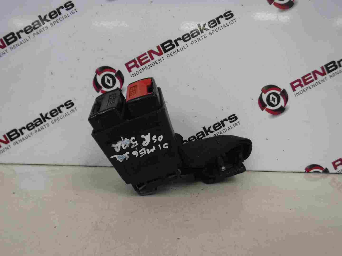 Renault Megane 1999-2002 Drivers OSR Rear Seat Belt Buckle Clip RED BLACK