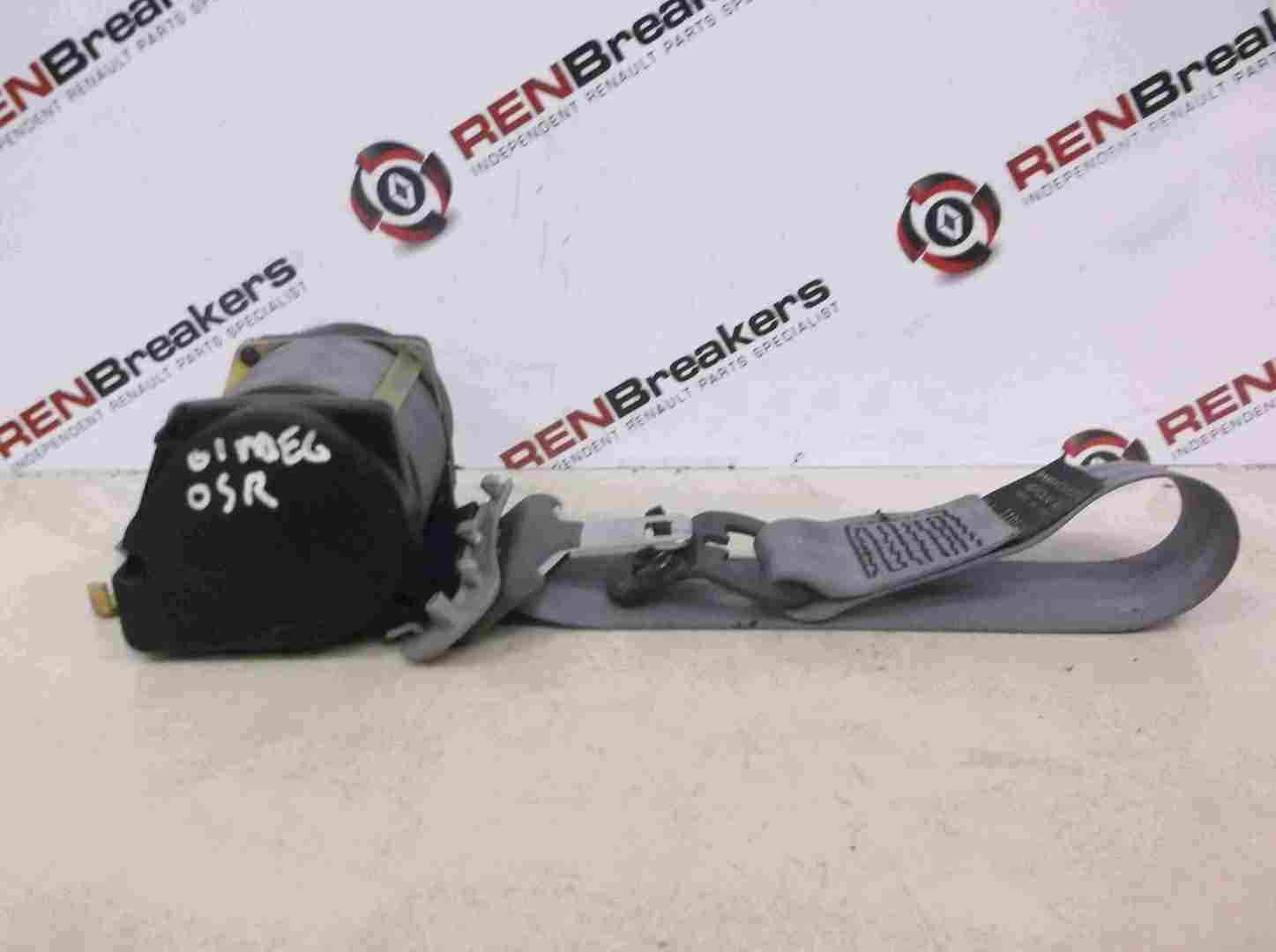 Renault Megane 1999-2002 Drivers OSR Rear Seat Belt Grey