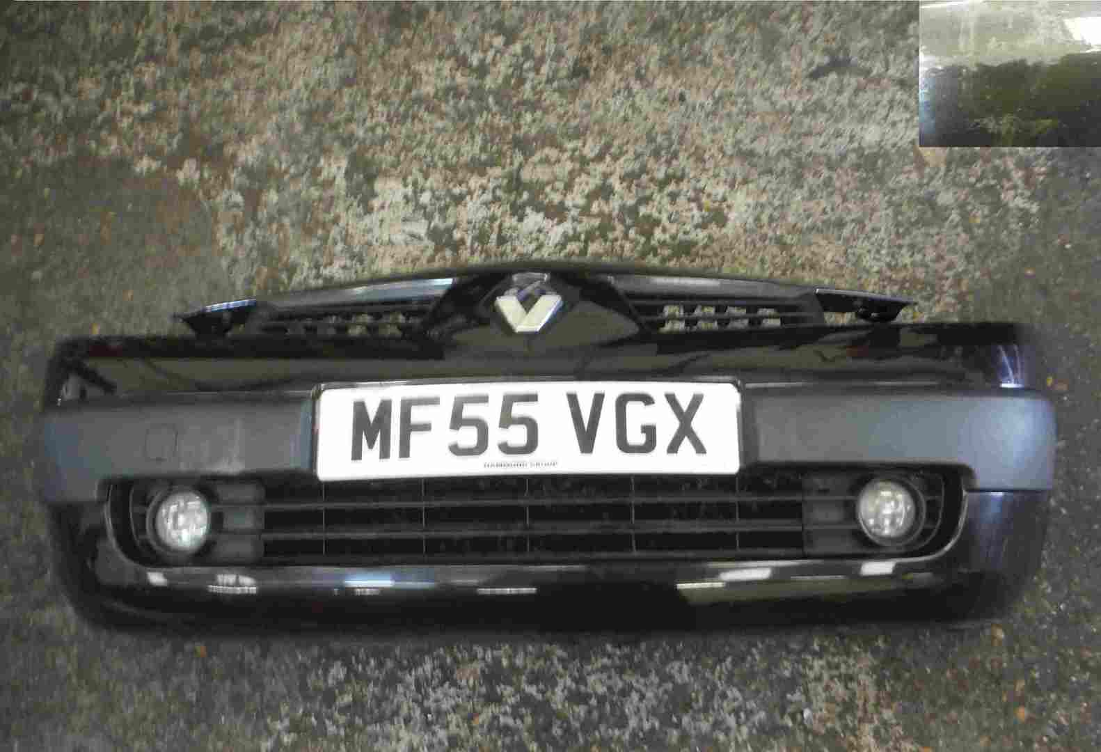 Renault Megane 2002-2006 Front Bumper Black 676 
