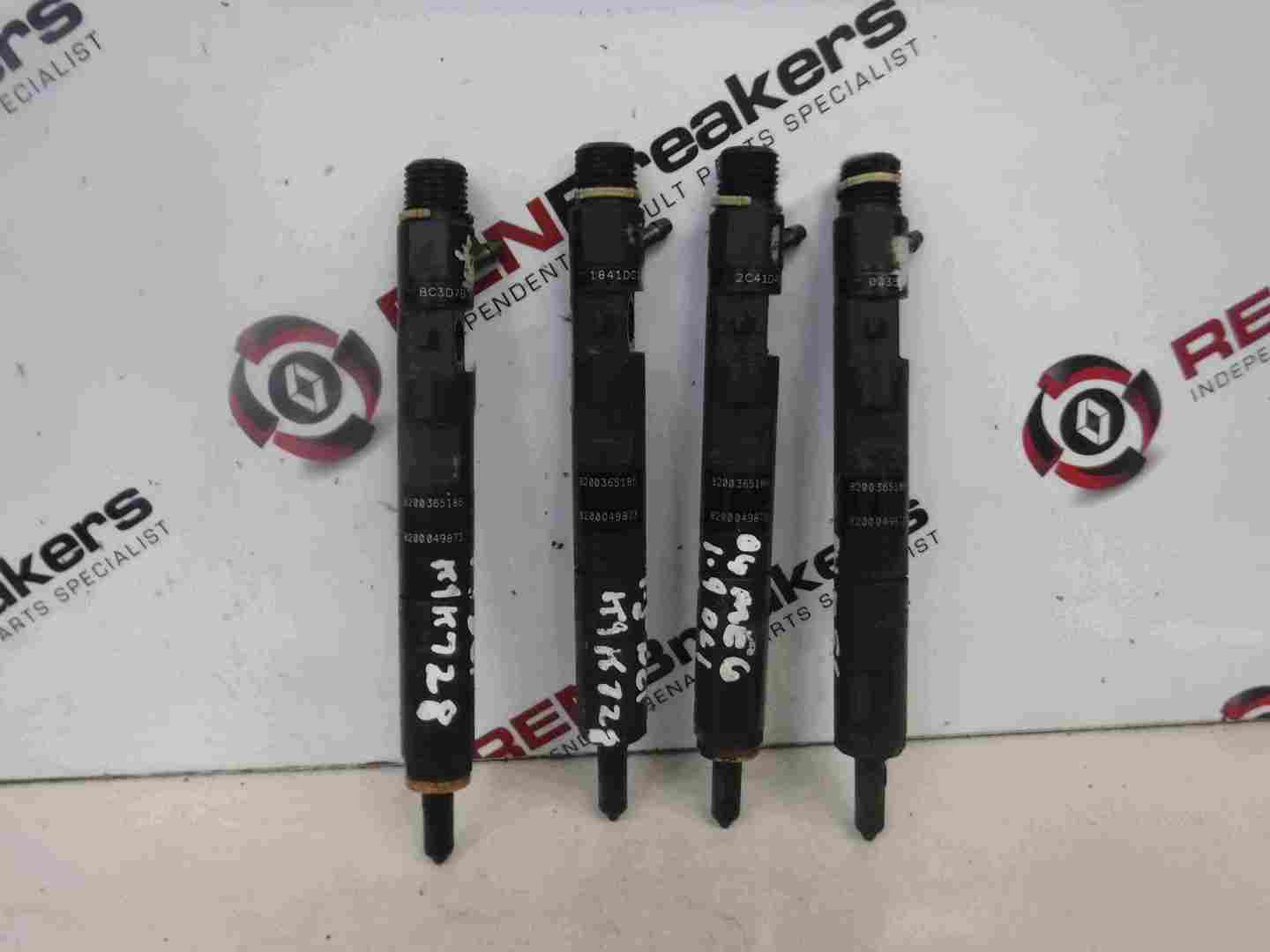 Renault Megane 2002-2008 1.5 dCi Diesel Fuel Injectors X4 Set EJBR07801a