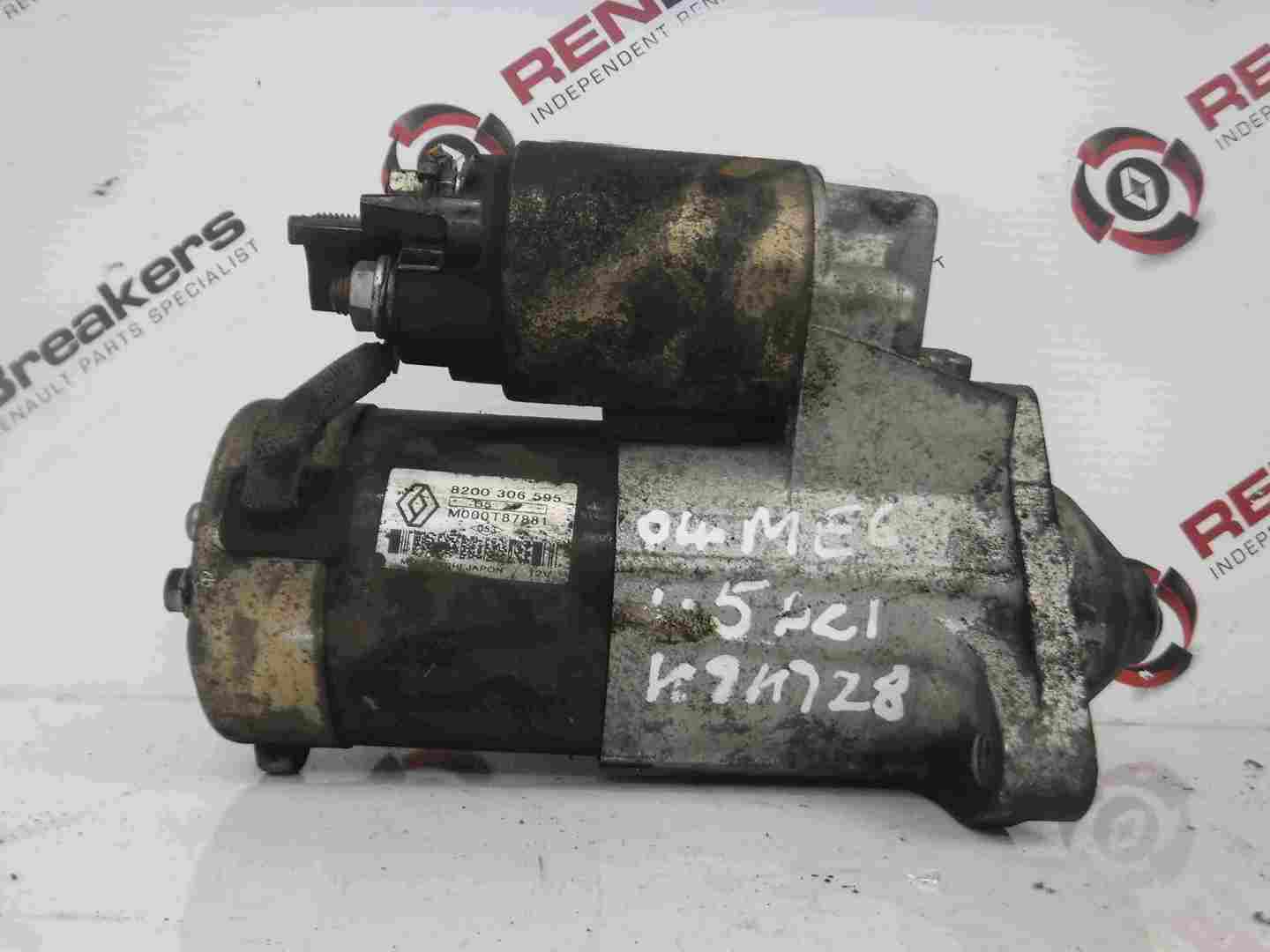 Renault Megane + Scenic 2002-2008 1.5 dCi Starter Motor Starting 8200306595