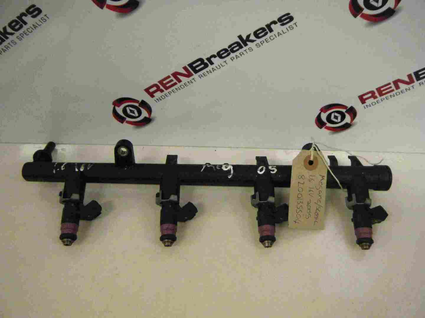 Renault Megane 2002-2008 1.6 16v Injectors Fuel Rail K4M812 6151803464