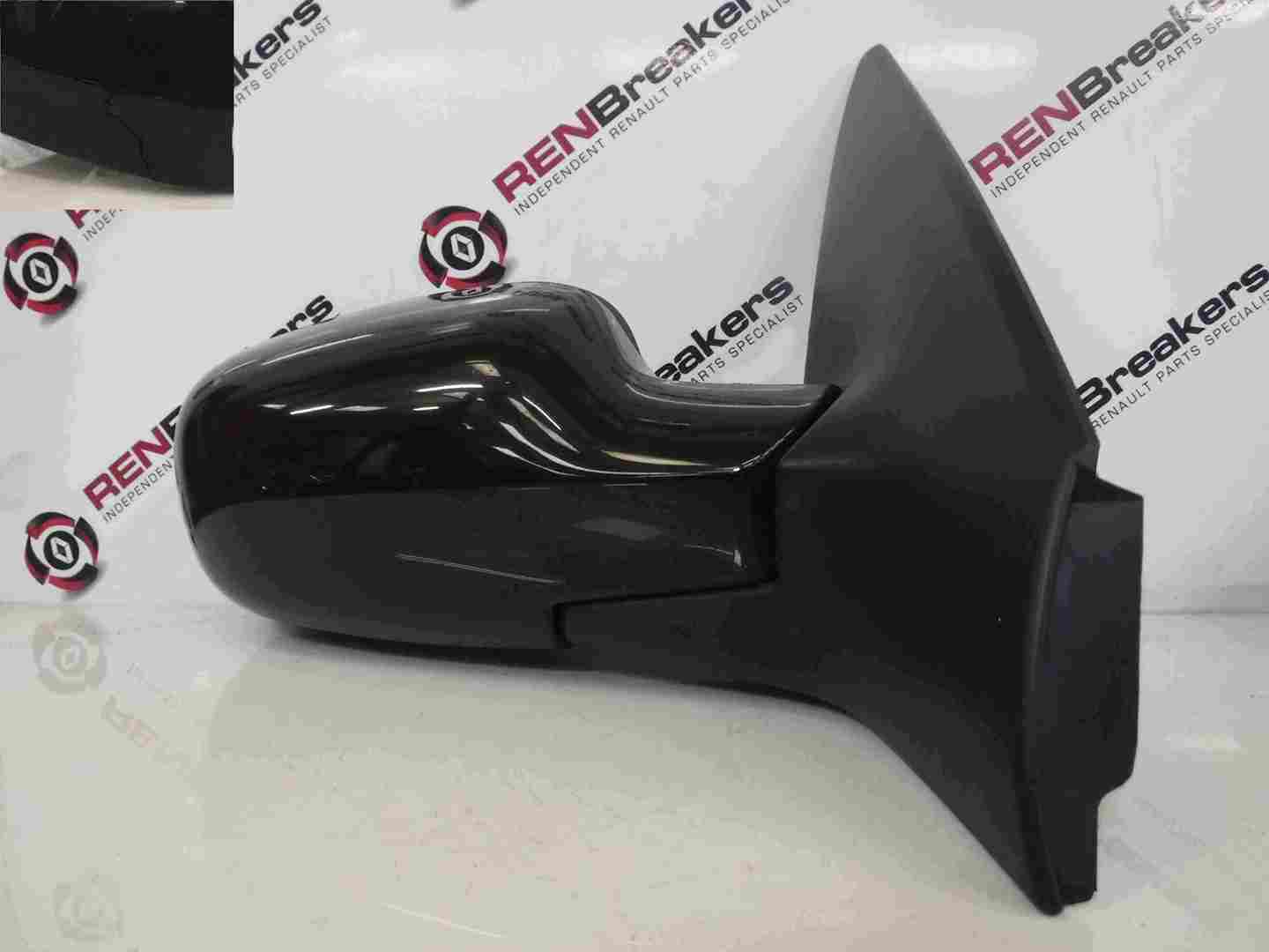 Renault Megane 2002-2008 Drivers OS Wing Mirror Black 676