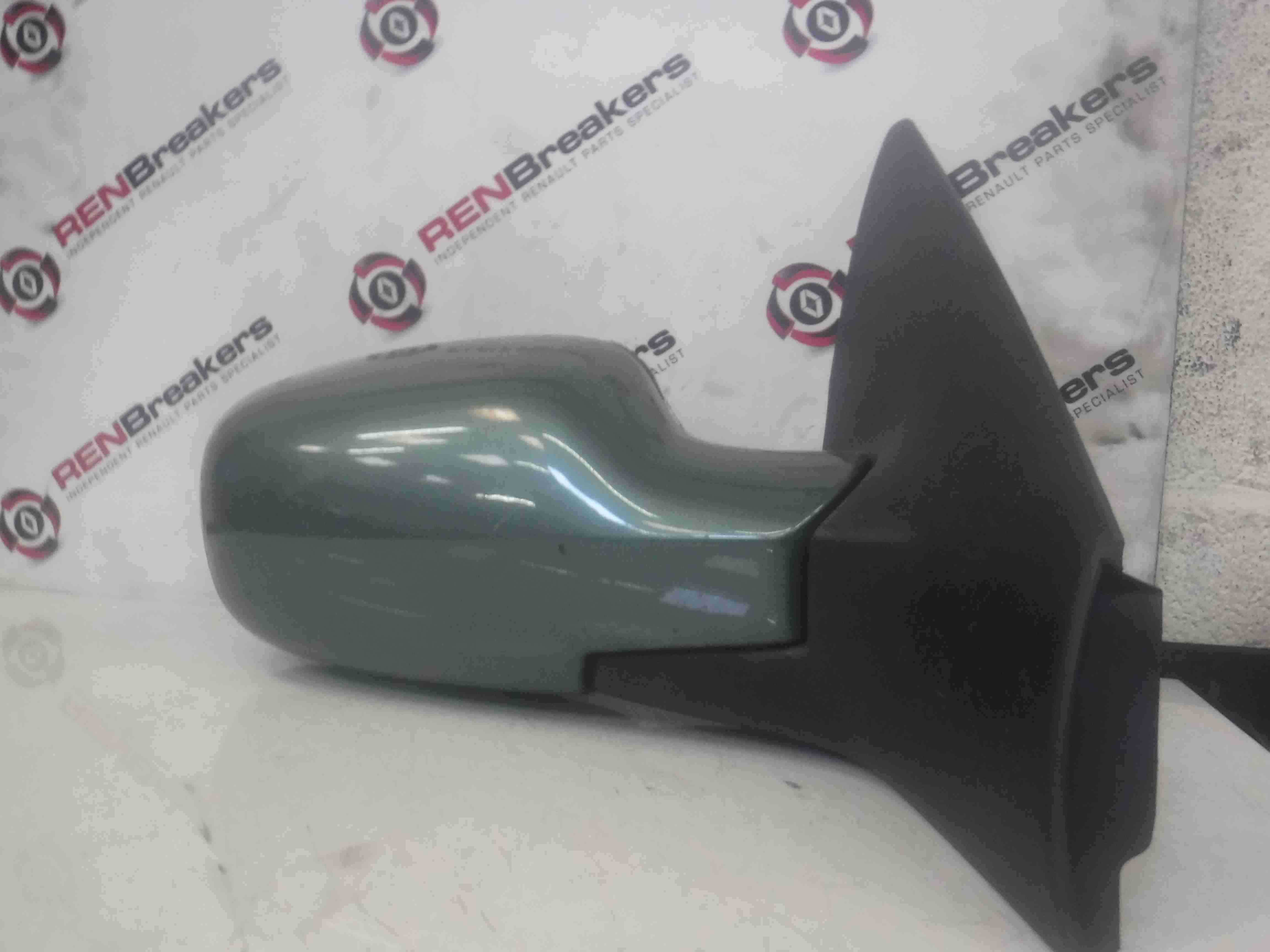 Renault Megane 2002-2008 Drivers OS Wing Mirror Green TED97