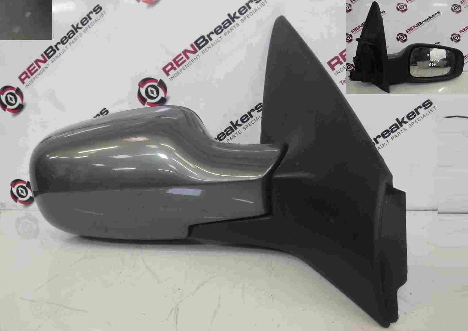 Renault Megane 2002-2008 Drivers OS Wing Mirror Grey TE266