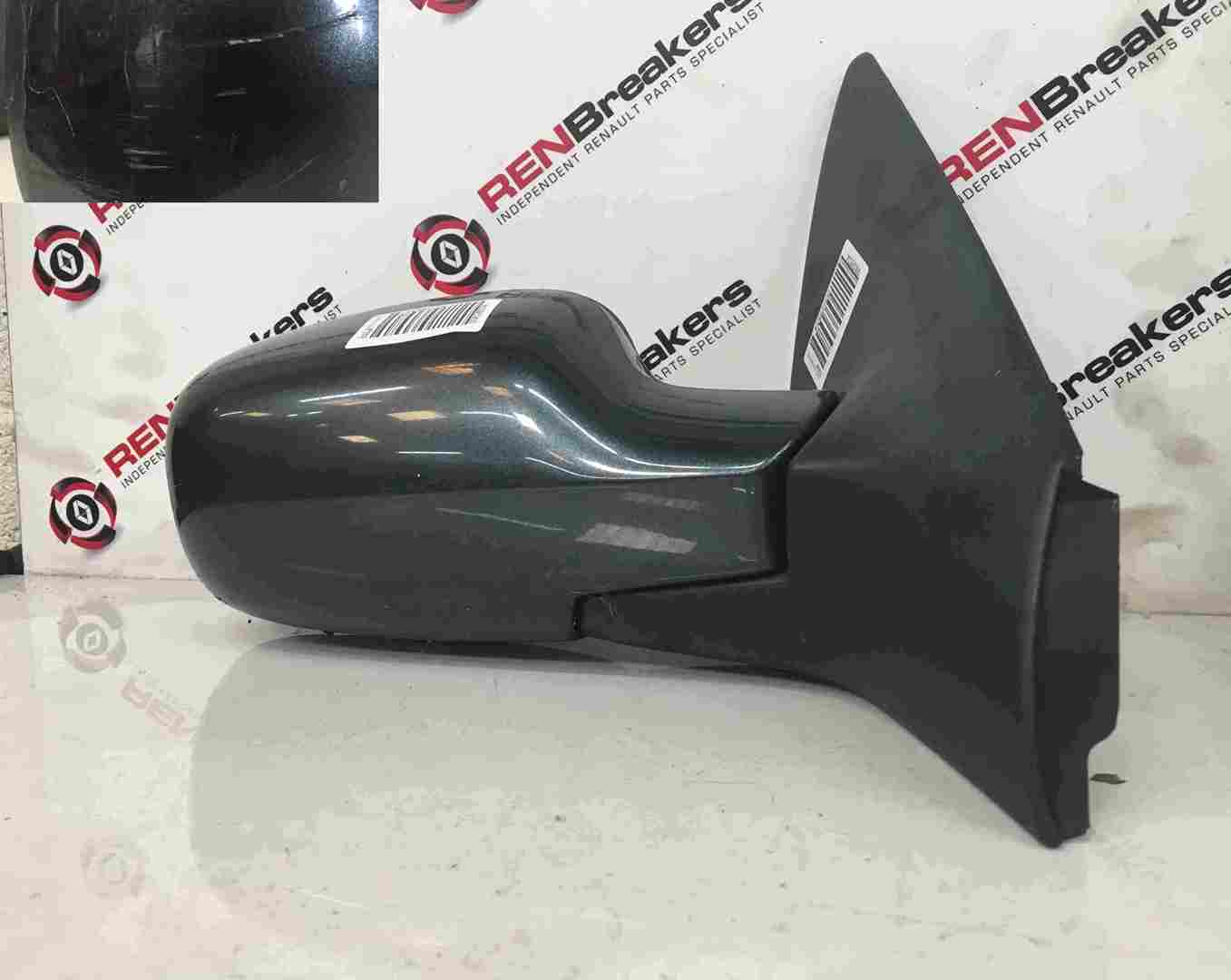 Renault Megane 2002-2008 Drivers OS Wing Mirror Grey TEB66