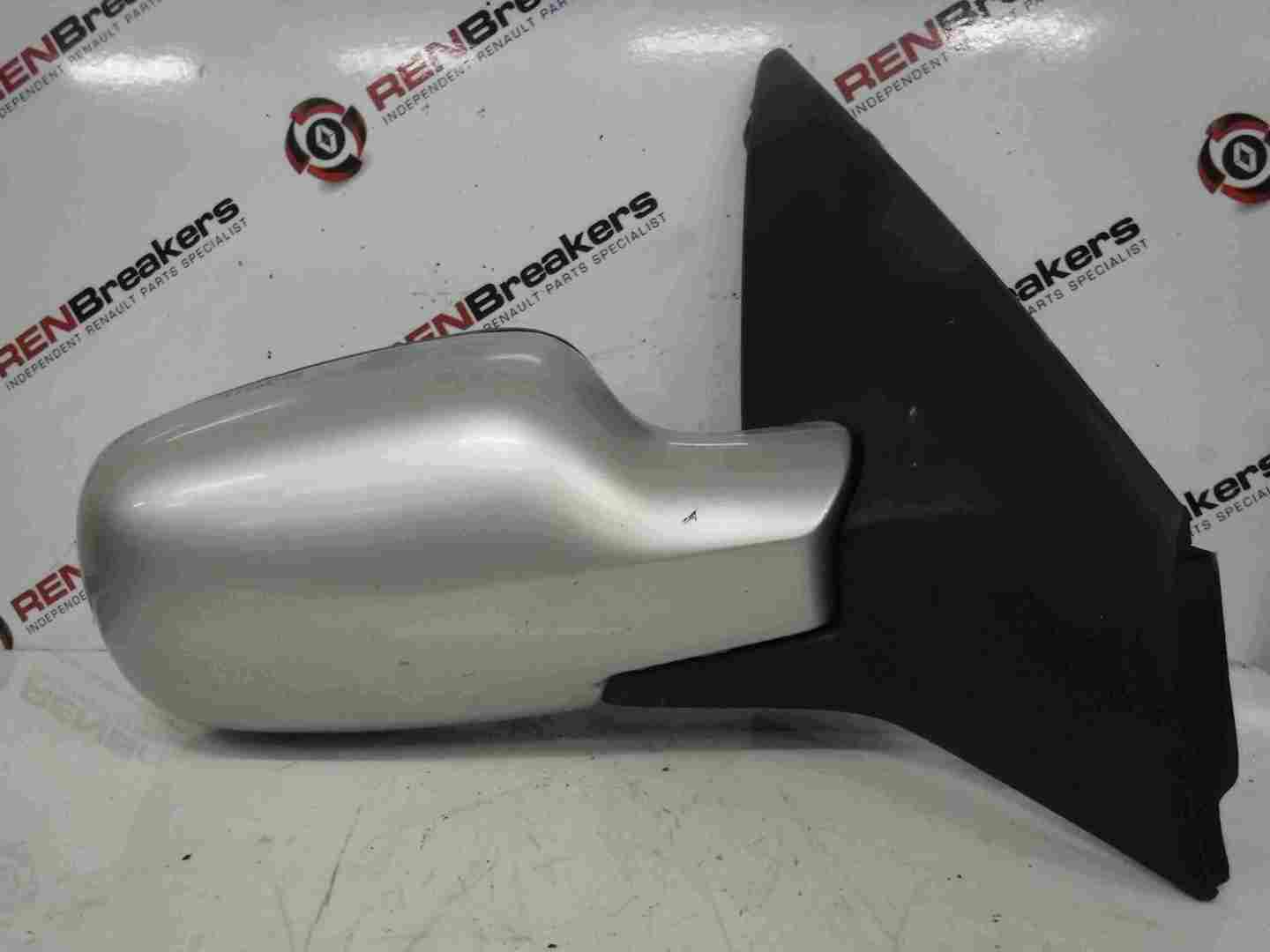 Renault Megane 2002-2008 Drivers OS Wing Mirror Silver TED69 Folding