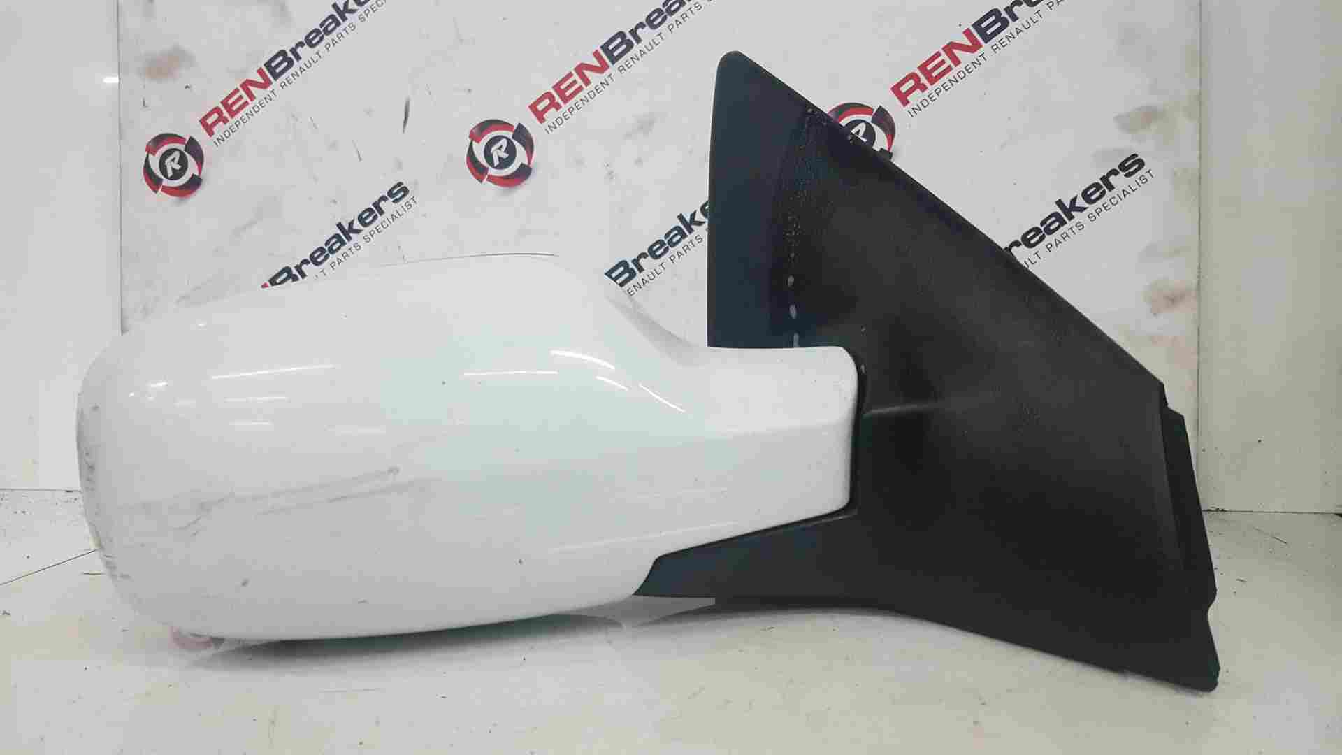 Thumb 5 Renault Megane 2002-2008 Drivers Os Wing Mirror White Ov369 Scuffed