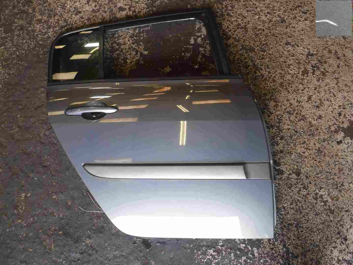 Renault Megane 2002-2008 Drivers OSR Rear Door Grey TE266
