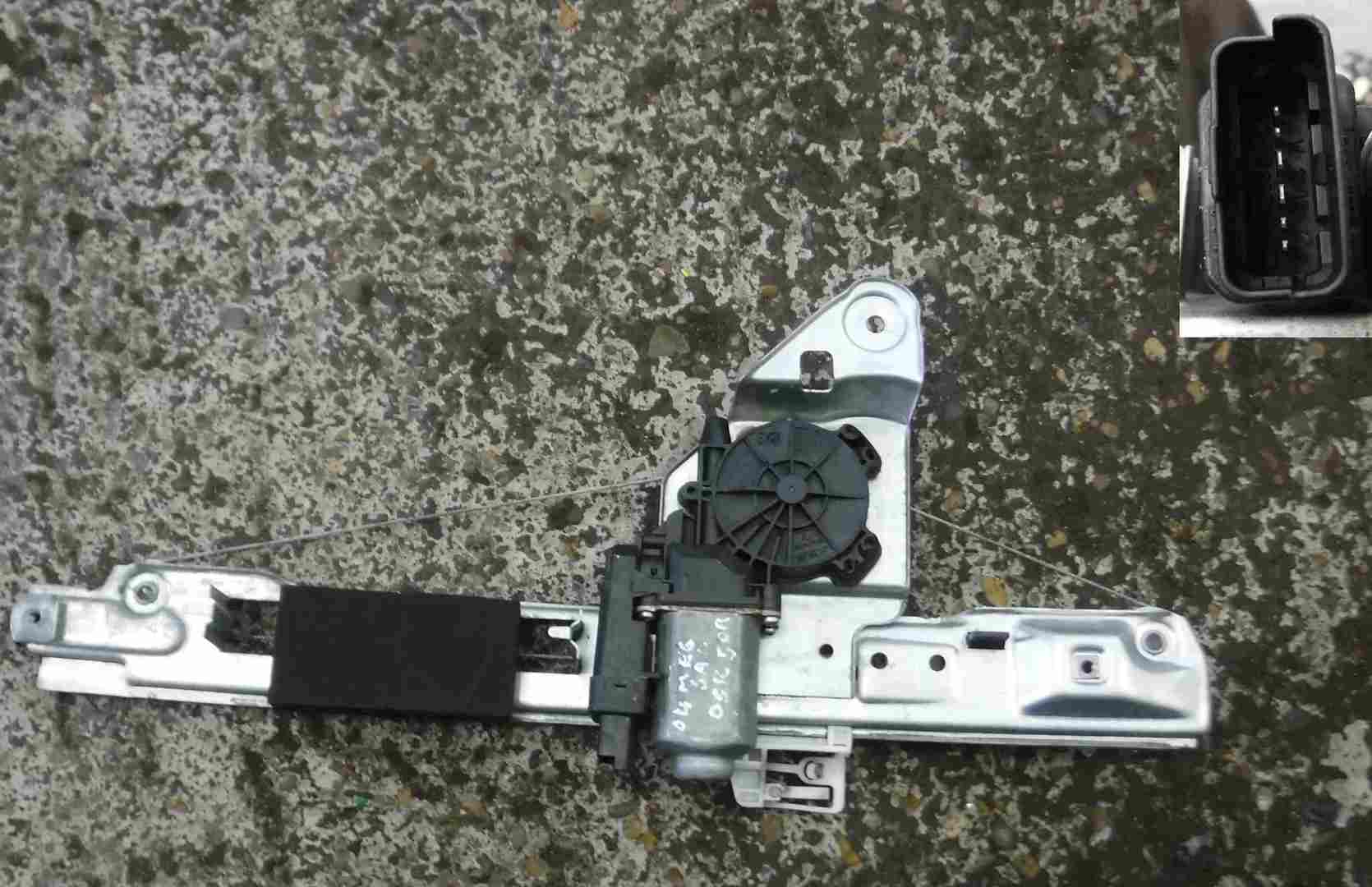 Renault Megane 2002-2008 Drivers OSR Rear Window Motor + Regulator 6pin