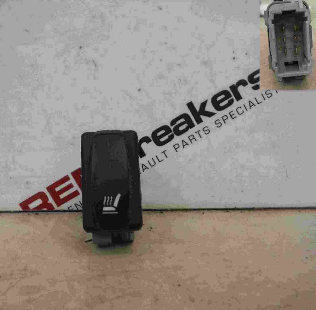 Renault Megane 2002-2008 Heated Seat Button Switch Grey Plug