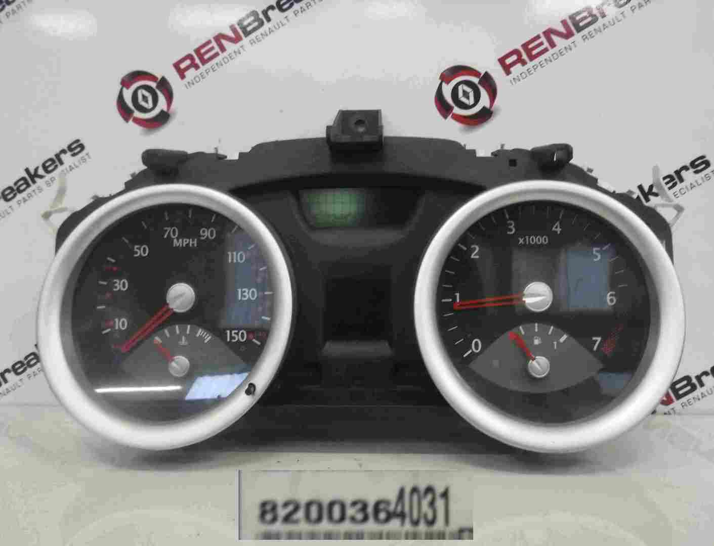 Renault Megane 2002-2008 Instrument Panel Dials Gauges Clocks 70K 8200364031