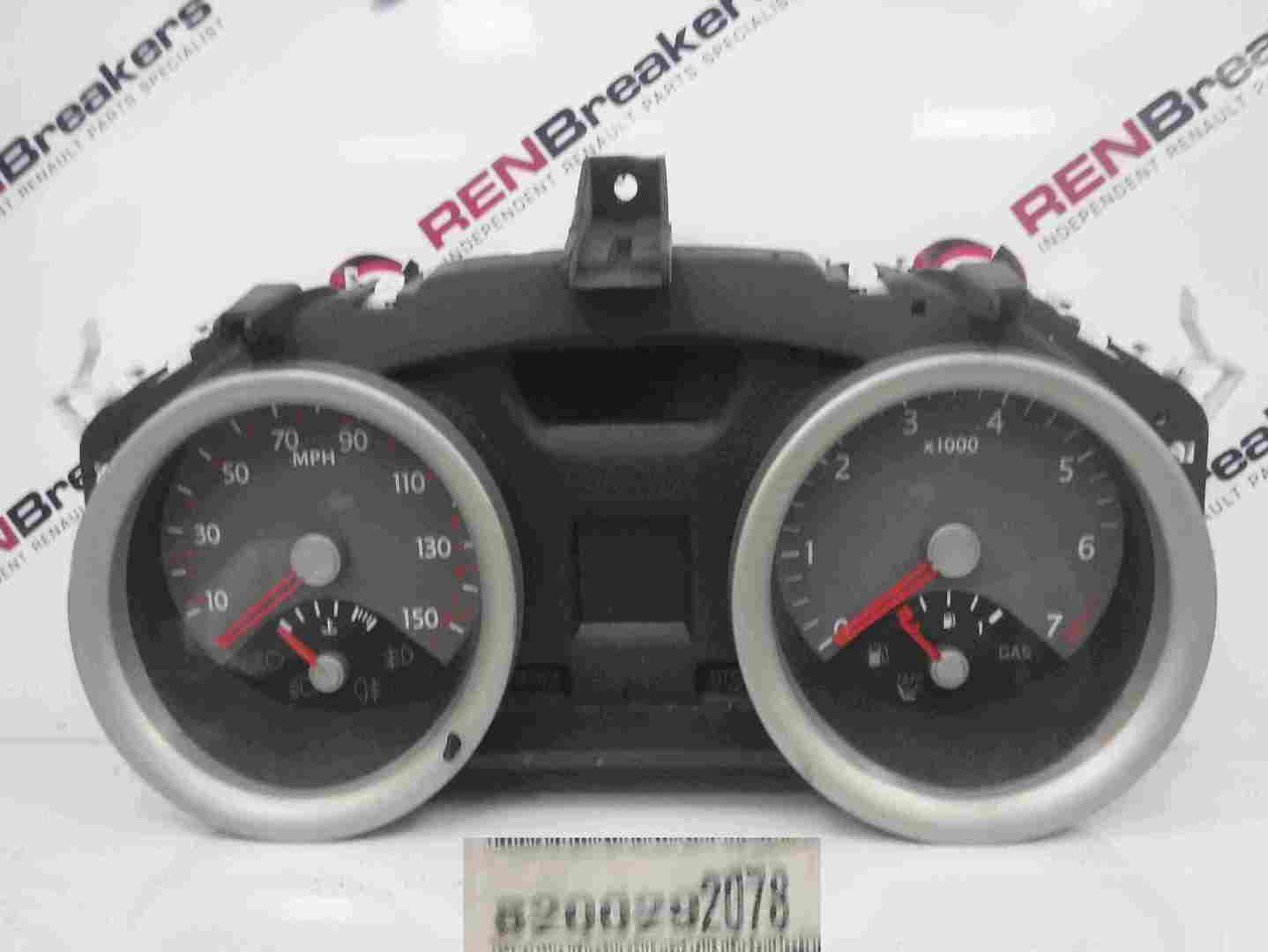 Renault Megane 2002-2008 Instrument Panel Dials Gauges Clocks 8200292078