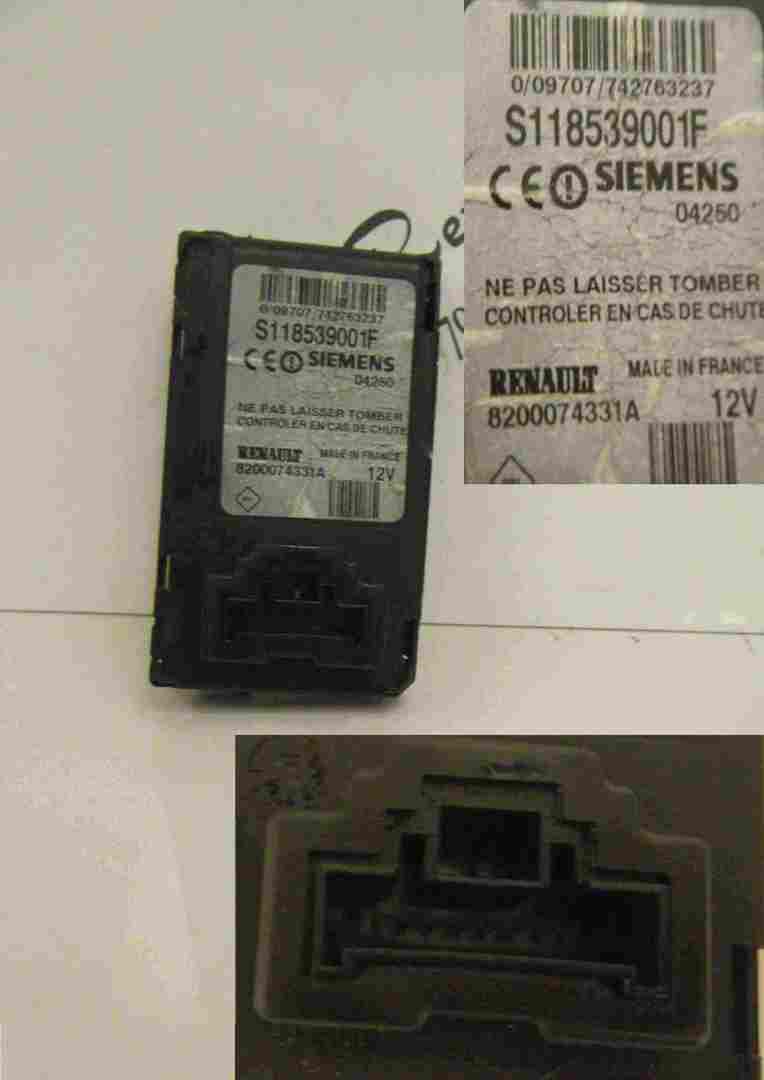 Renault Megane 2002-2008 Key Card Reader 8200074331A S118539001F