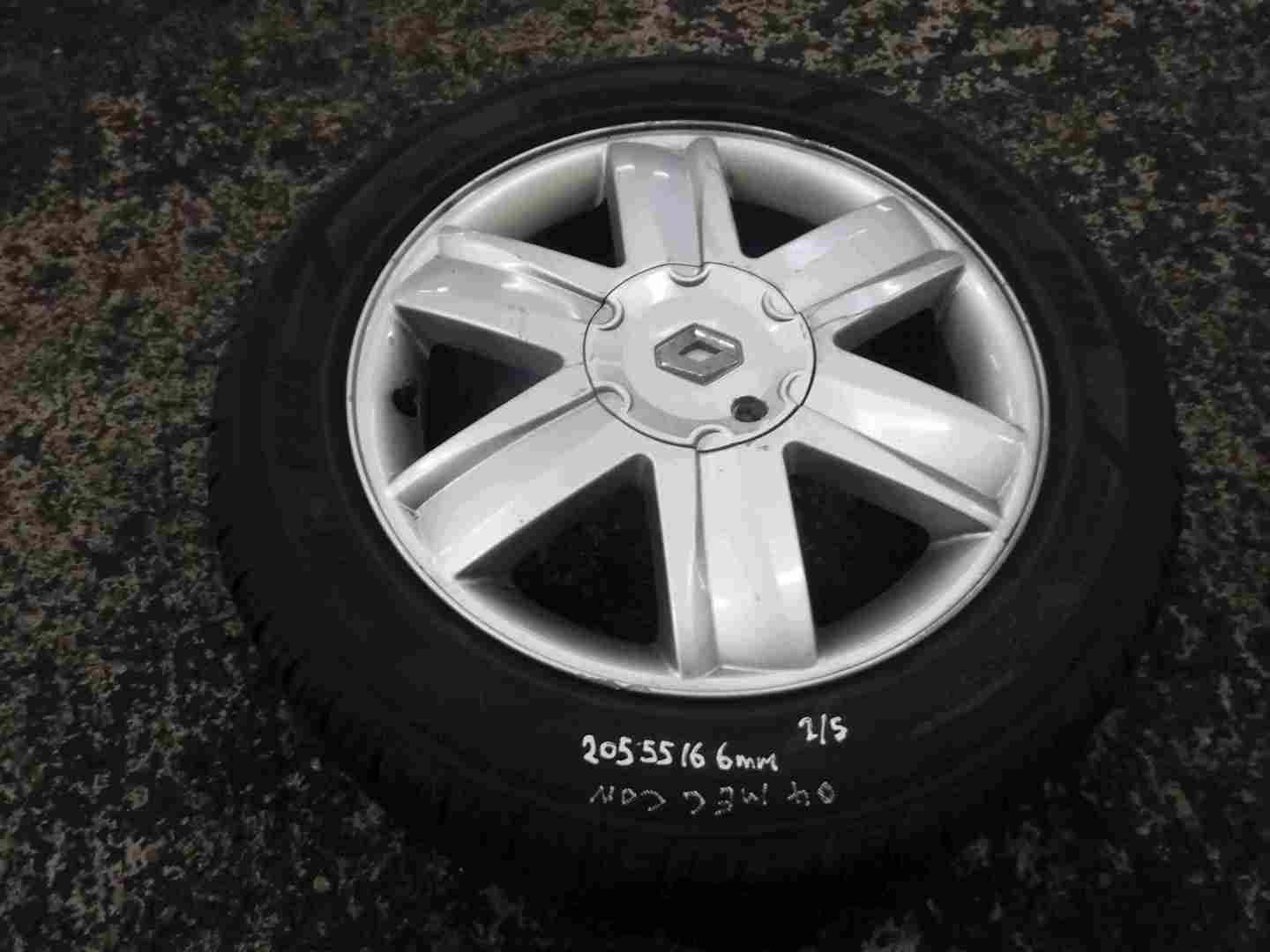 Renault Megane 2002-2008 Nervastella Alloy Wheel + Tyre 205 55 16 6mm Tread