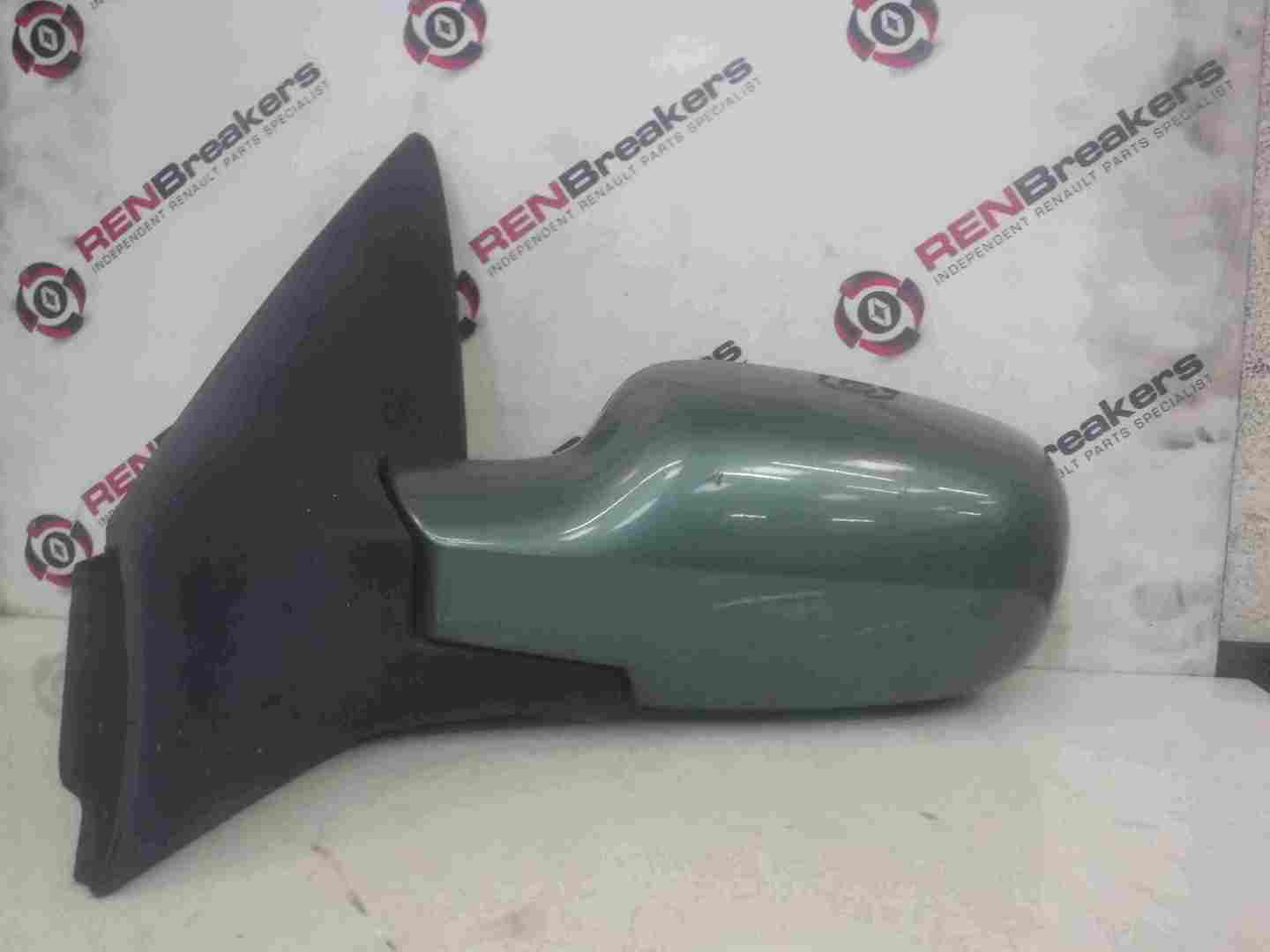 Renault Megane 2002-2008 Passenger NS Wing Mirror Green TED97