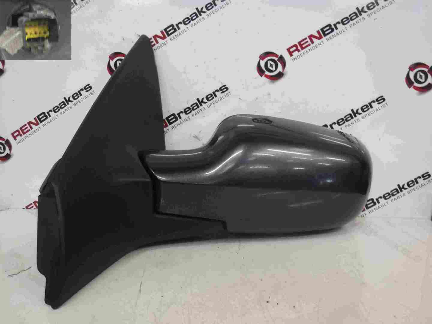 Renault Megane 2002-2008 Passenger NS Wing Mirror Grey TEB66 