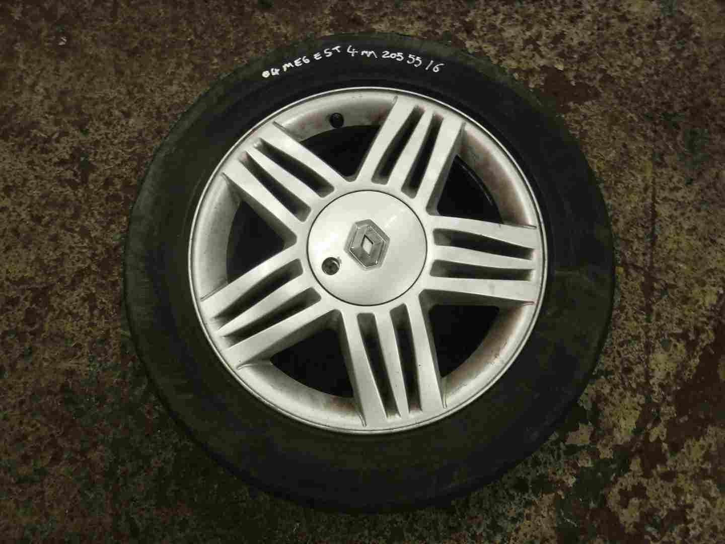 Renault Megane 2002-2008 Reinastella Alloy Wheel + Tyre 205 55 16 4mm 4/5