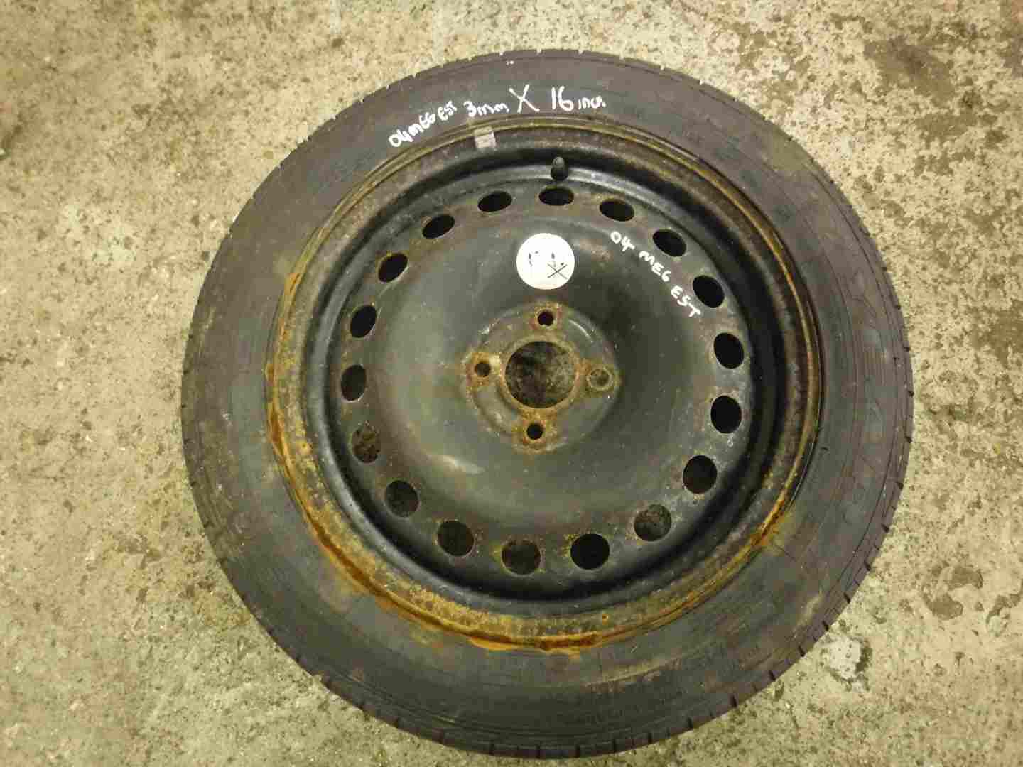 Renault Megane 2002-2008 Spare Steel Wheel Rim 16inch 4/5 5/5