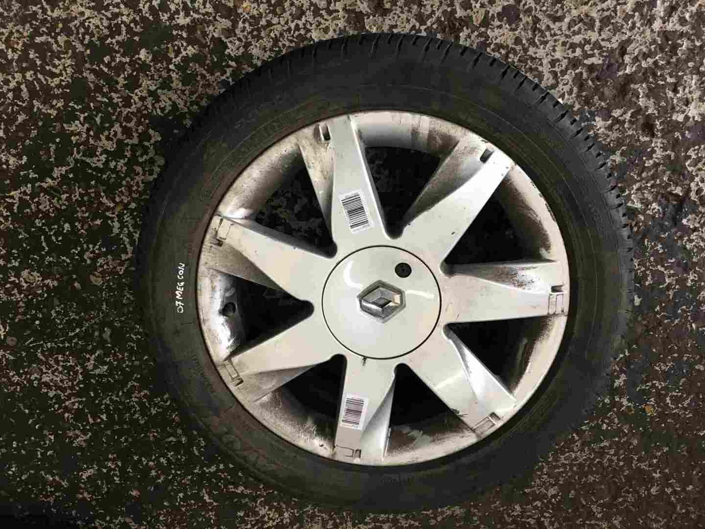 Renault Megane 2002-2008 Steppe Alloy Wheel + Tyre 205 50 17 7mm Tread 4 STUD