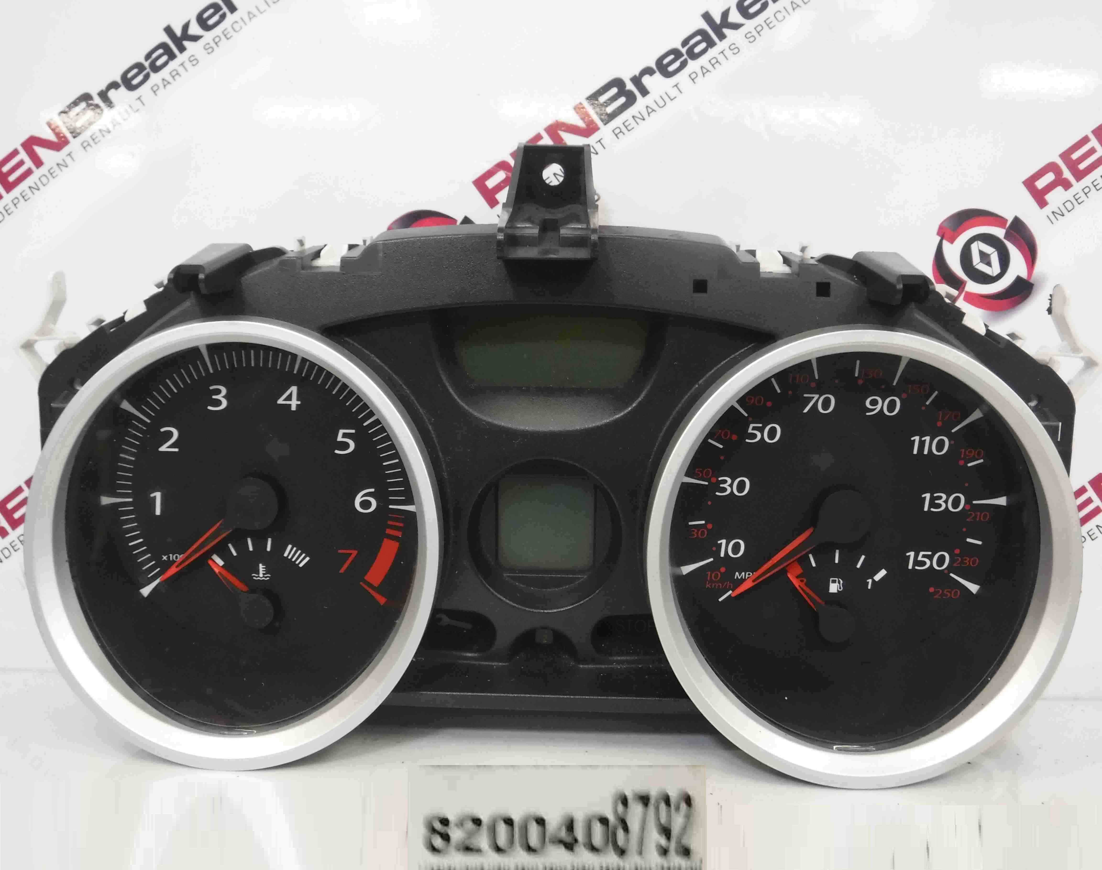 Renault Megane 2006-2008 Instrument Panel Dials Gauges Clocks No Mileage