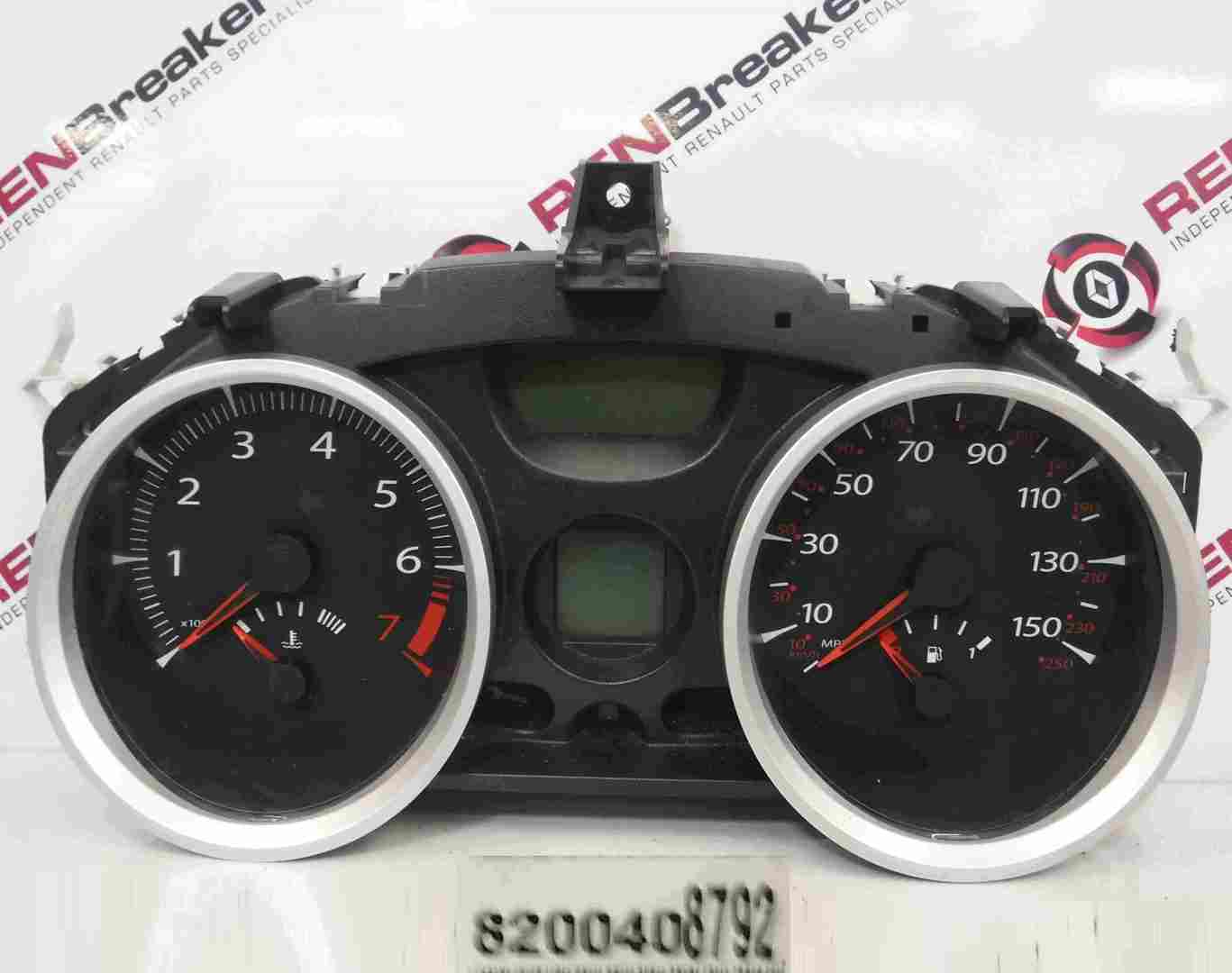 Renault Megane 2006-2008 Instrument Panel Dials Gauges Clocks Unknown Mileage