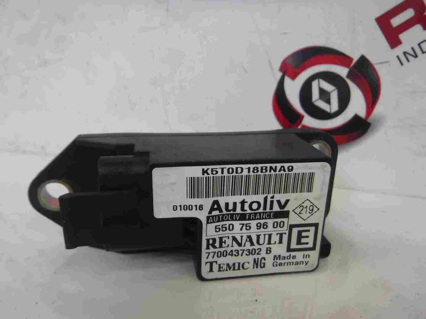 Renault Megane Convertible 1999-2002 Passenger NS Airbag Crash Sensor 7700437302