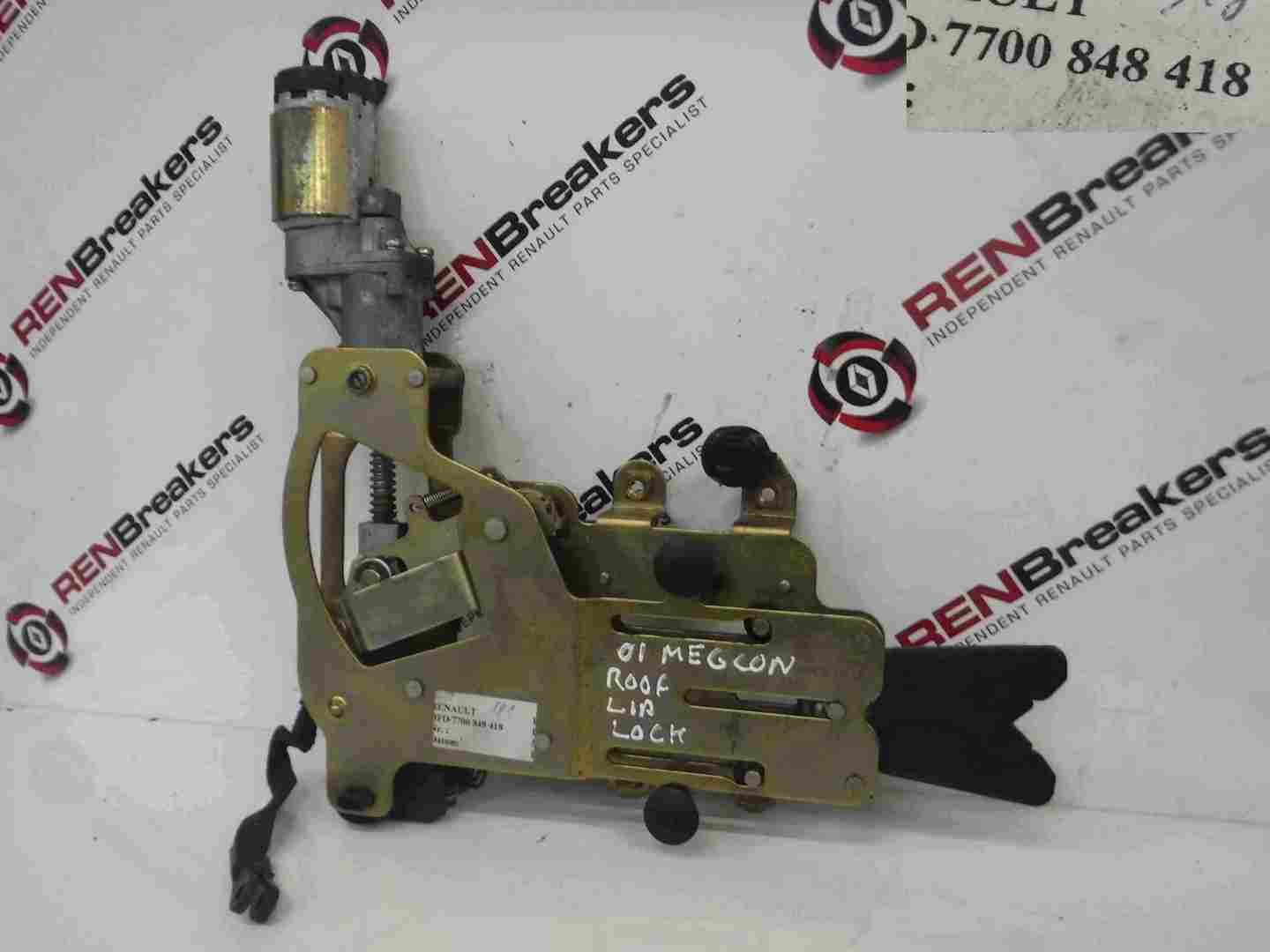 Renault Megane Convertible 1999-2002 Roof Locking Mechanism 7700848418