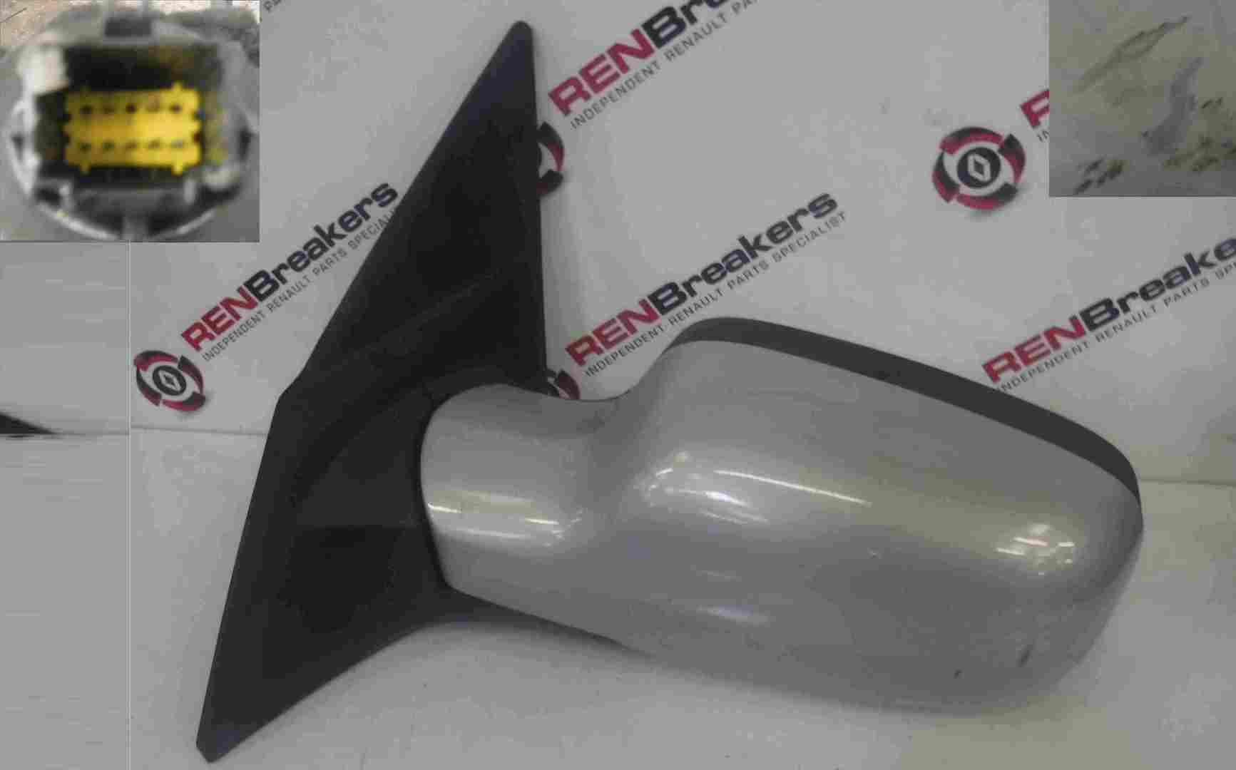 Renault Megane Convertible 2002-2008 Passenger NS Wing Mirror Silver 632 