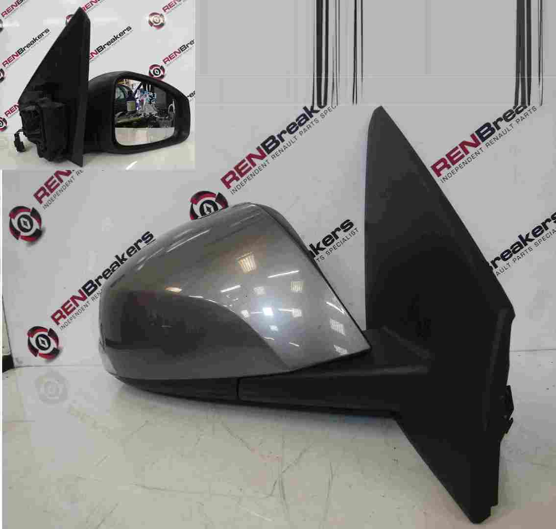 Renault Megane Hatchback MK3 2008-2014 Drivers OS Wing Mirror Grey TEKNG FOLDING