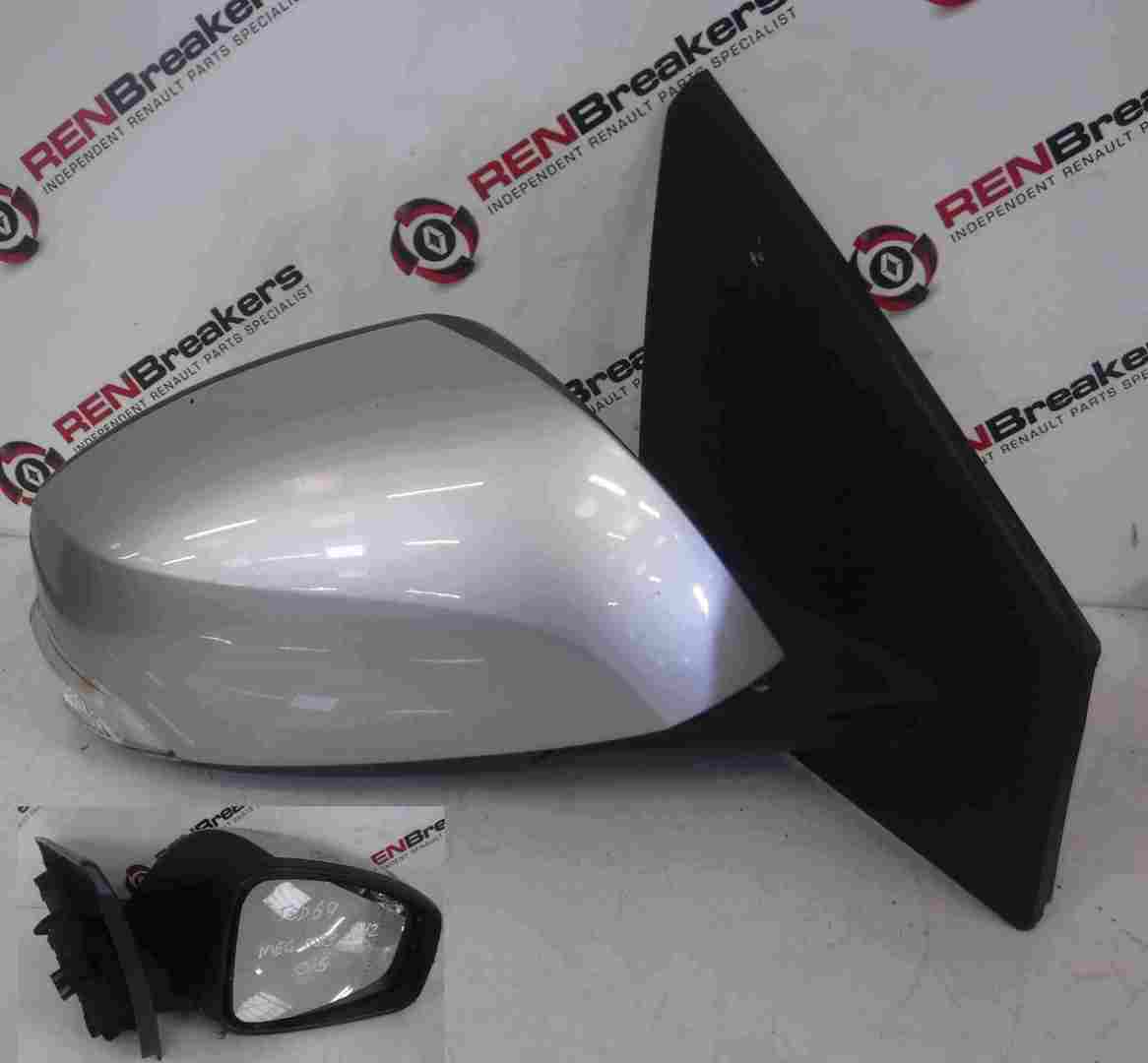 Renault Megane Hatchback MK3 2008-2014 Drivers OS Wing Mirror Silver TED69