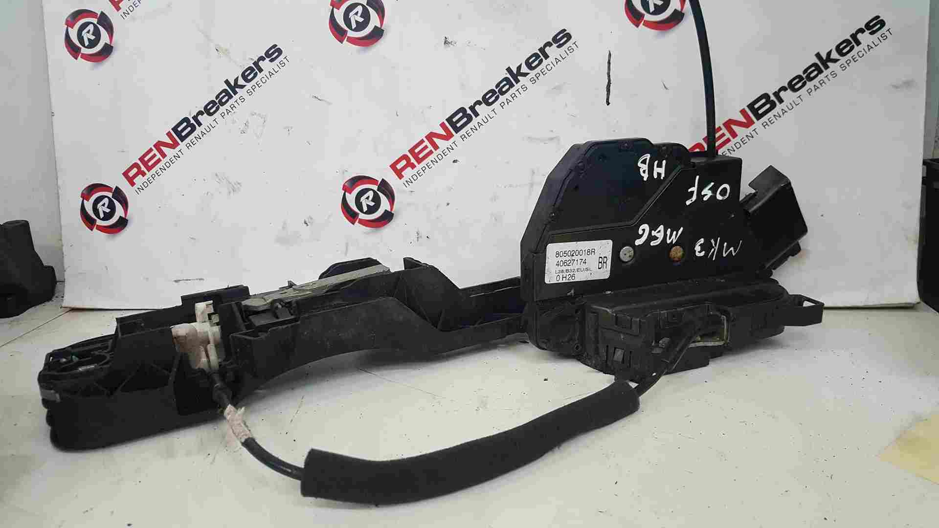 Renault Megane MK3 2008-2012 Drivers OSF Front Door Lock Mechanism 5dr