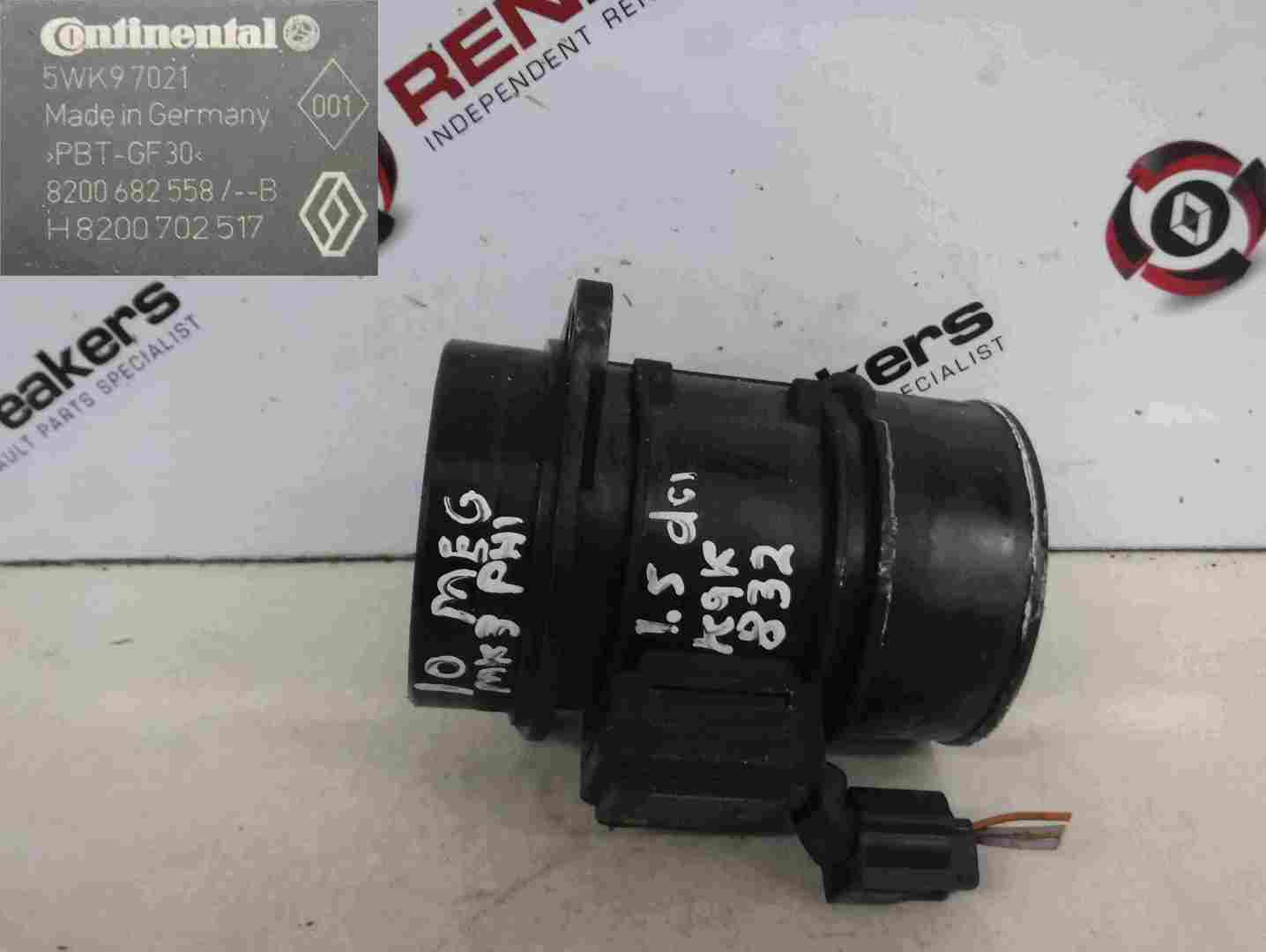 Renault Megane MK3 2008-2014 1.5 dCi Airbox Filter Air Flow Mass Sensor