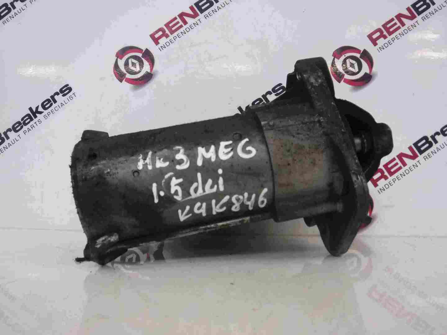 Renault Megane MK3 2008-2014 1.5 dCi Starter Motor Starting K9K 846 8200836473