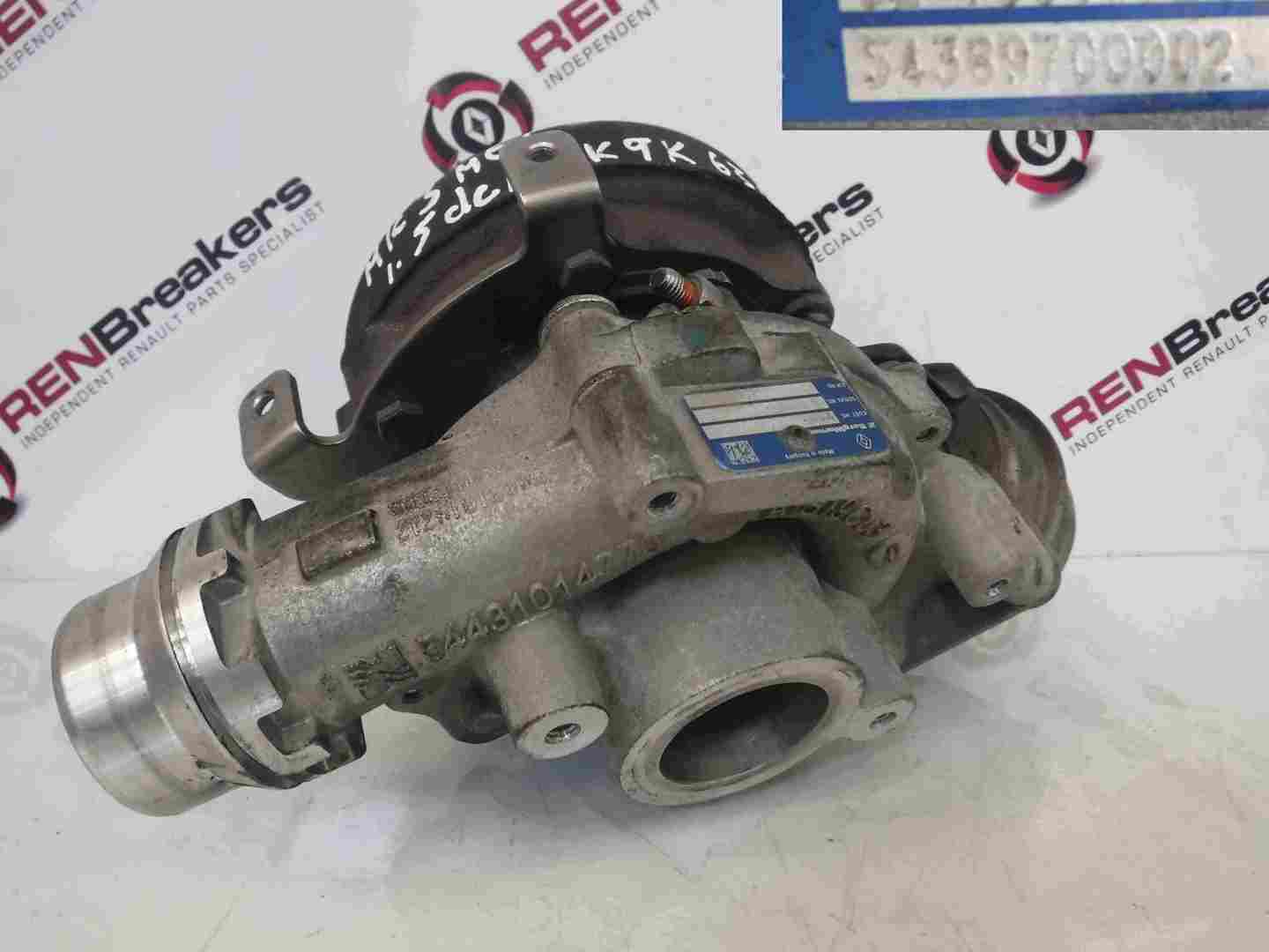 Renault Megane MK3 2008-2014 1.5 dCi Turbo Charger Unit K9K 636 54389700002
