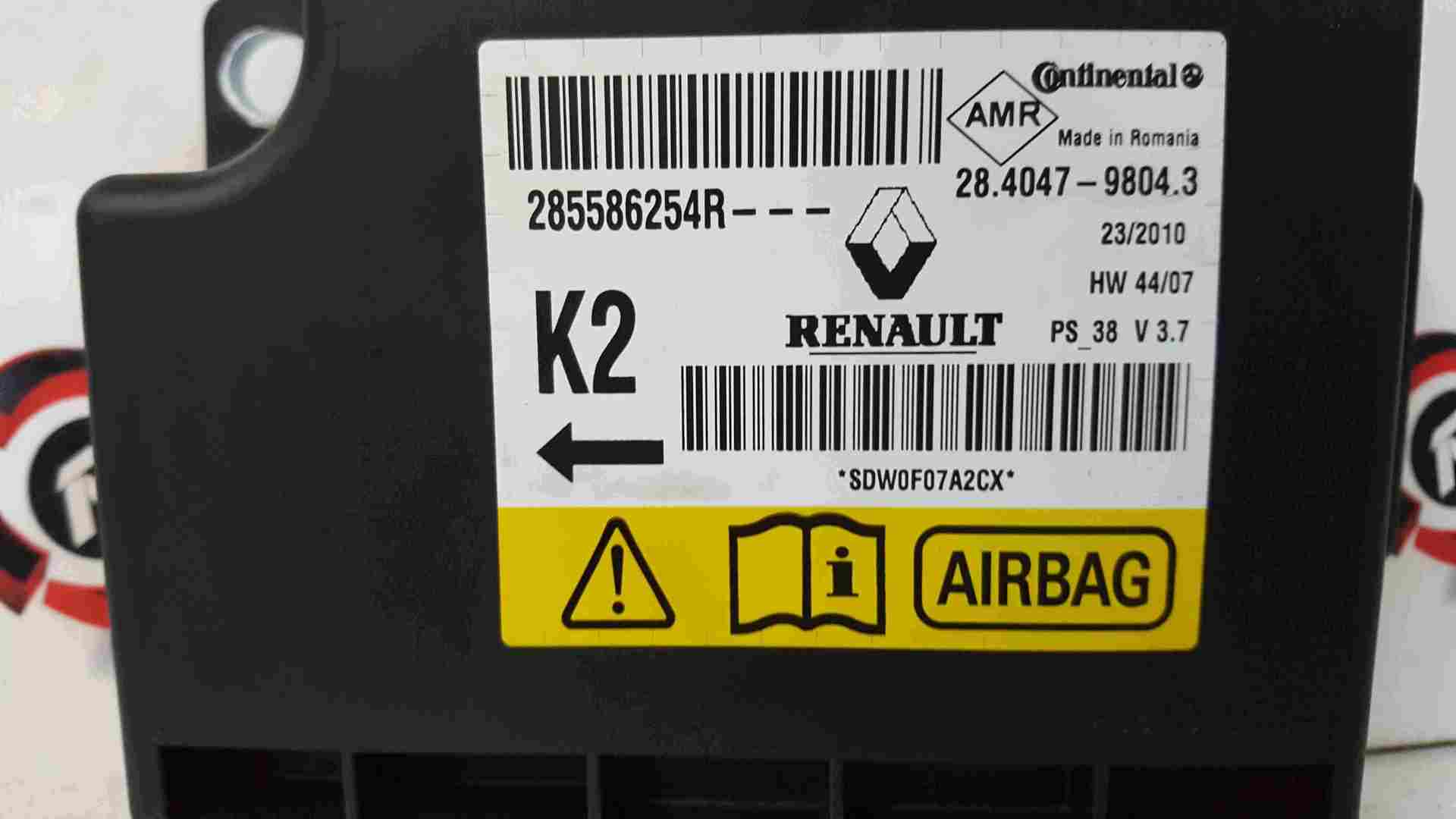 Thumb 2 Renault Megane MK3 2008-2014 Airbag Module Computer 285586254R