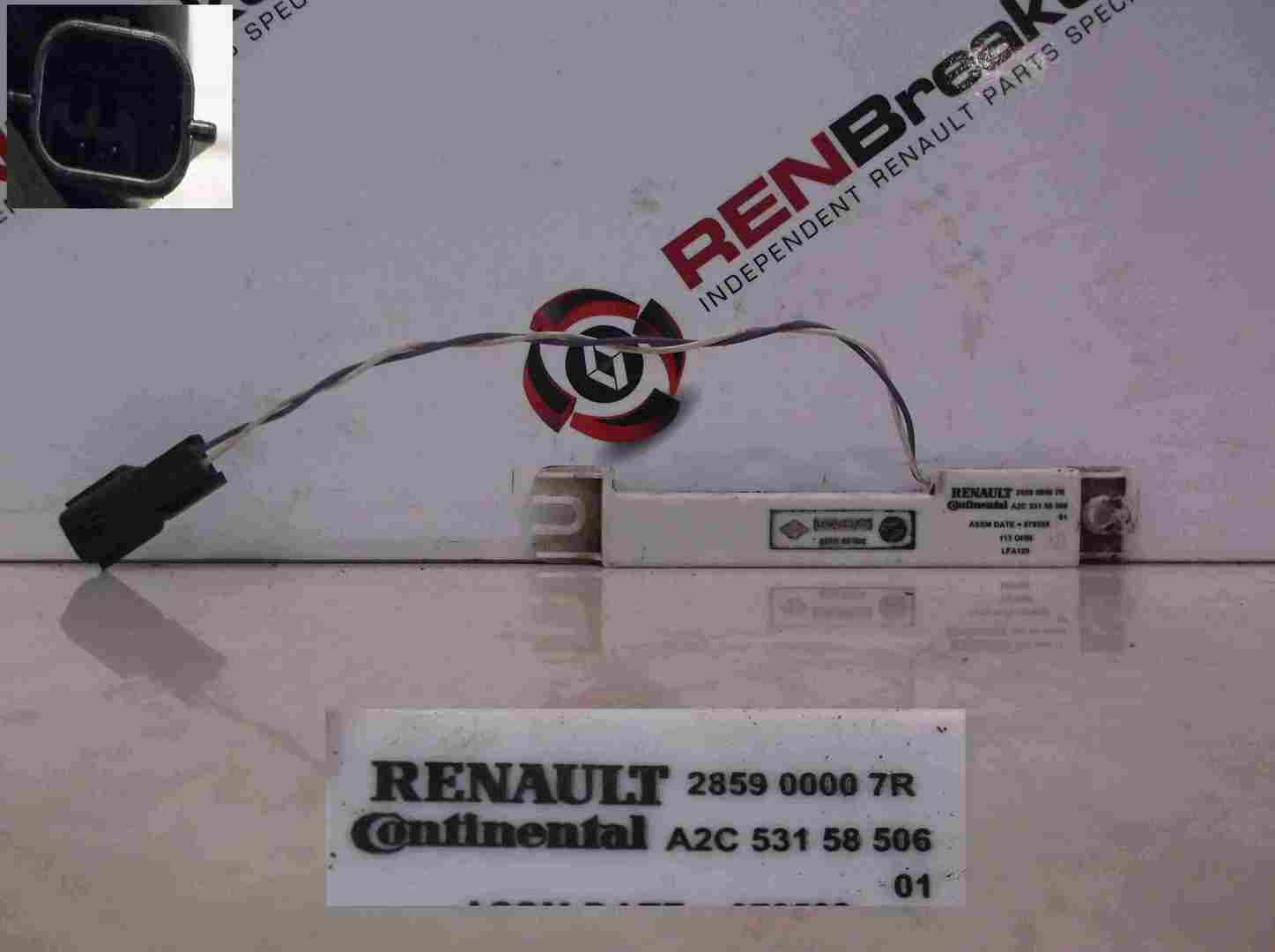 Renault Zoe 2013-2015 Keyless Entry Key Card Antenna Boot Lid Sensor 285900007r