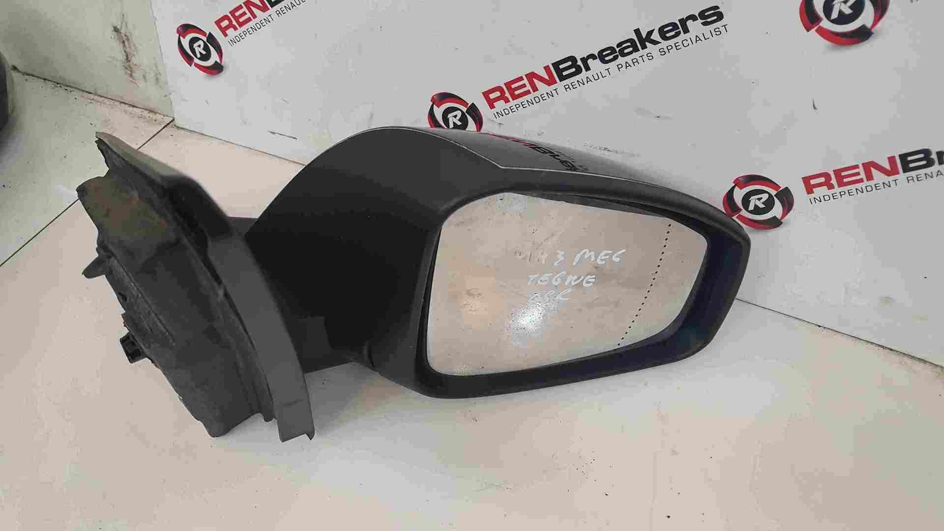 Renault Megane MK3 2008-2014 Drivers OS Wing Mirror Black TEGNE