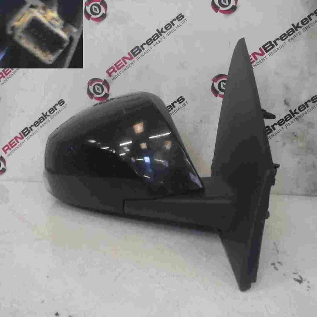Renault Megane Coupe MK3 2008-2014 Drivers OS Wing Mirror Black Power folding