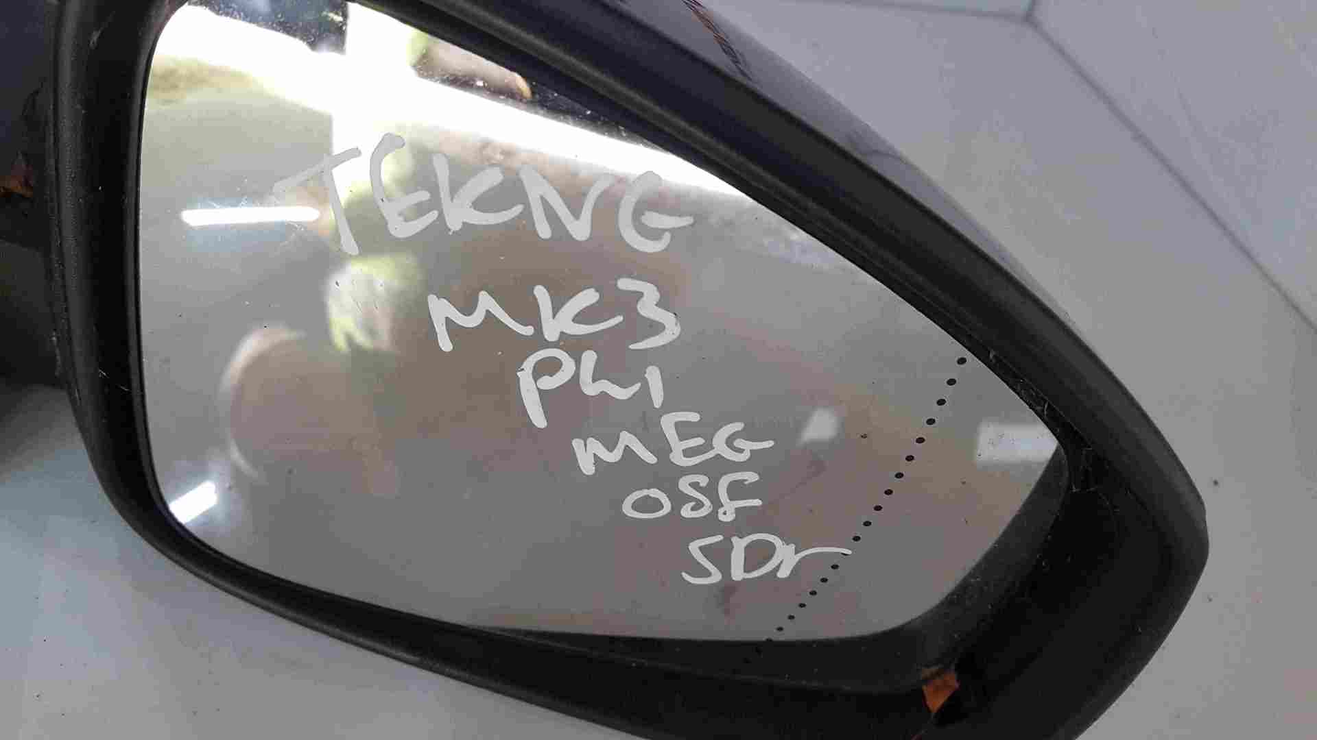 Thumb 3 Renault Megane MK3 2008-2014 Drivers OS Wing Mirror Grey TEKNG Folding 000